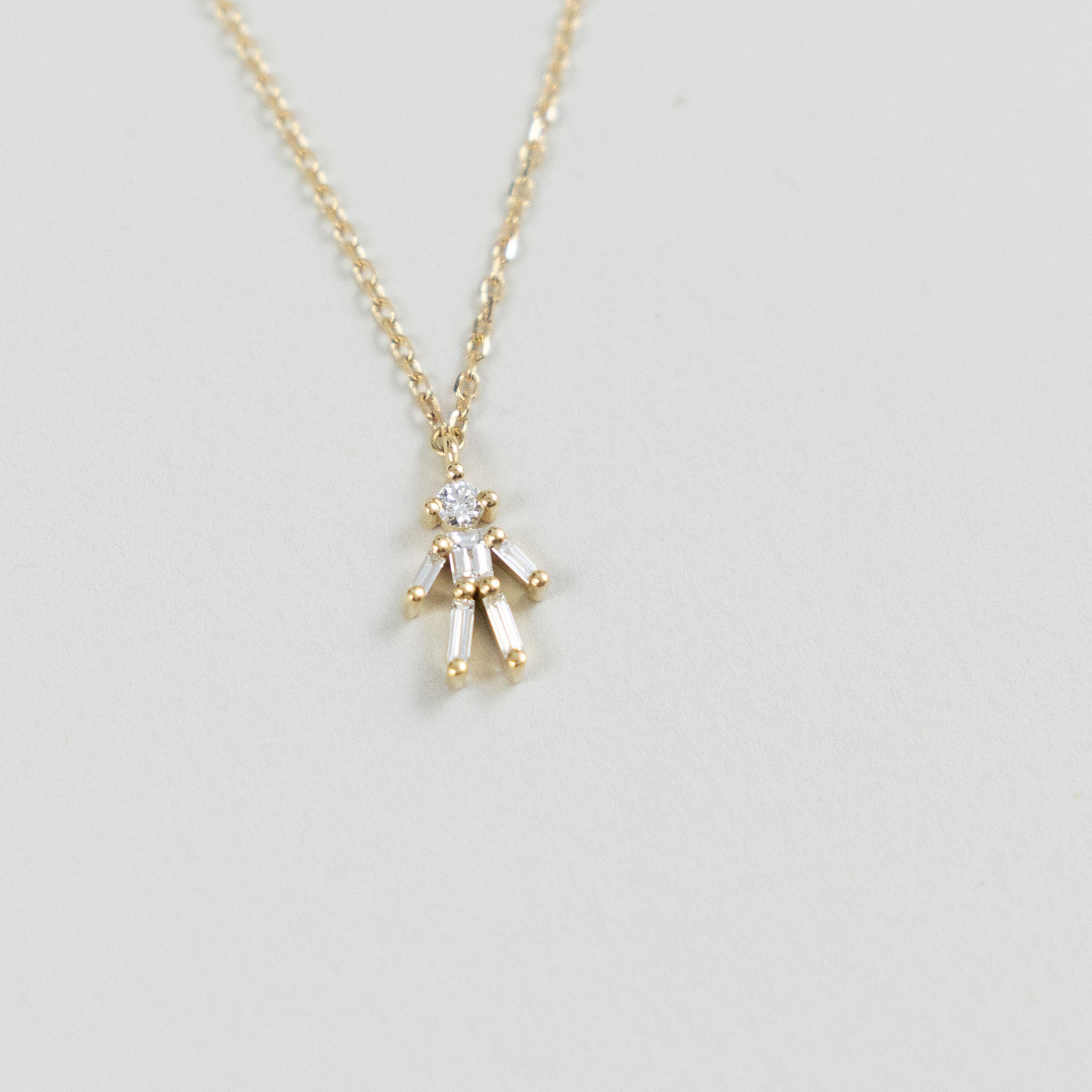 “The Little Ones” Necklace Boy (18k Gold, Diamonds)