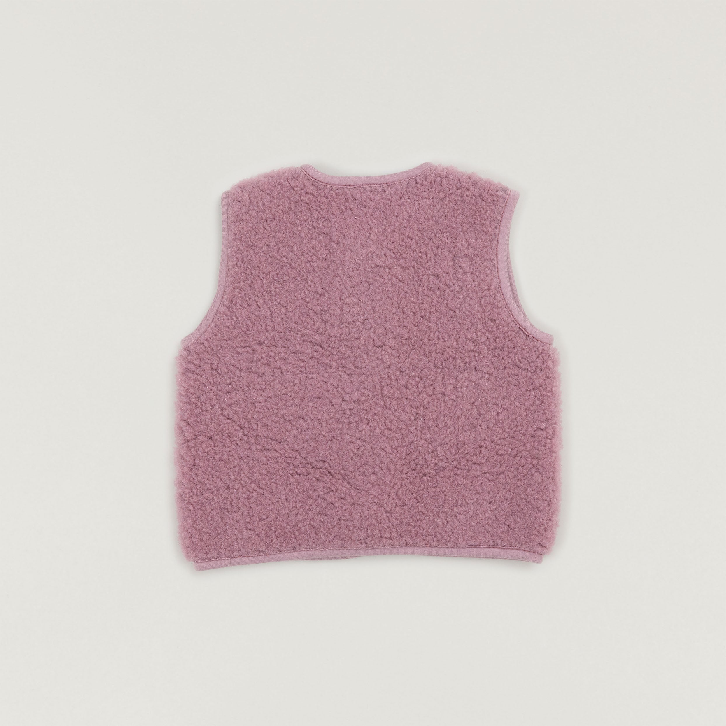 Alwero Weste Wolle Vintage Rose hinten