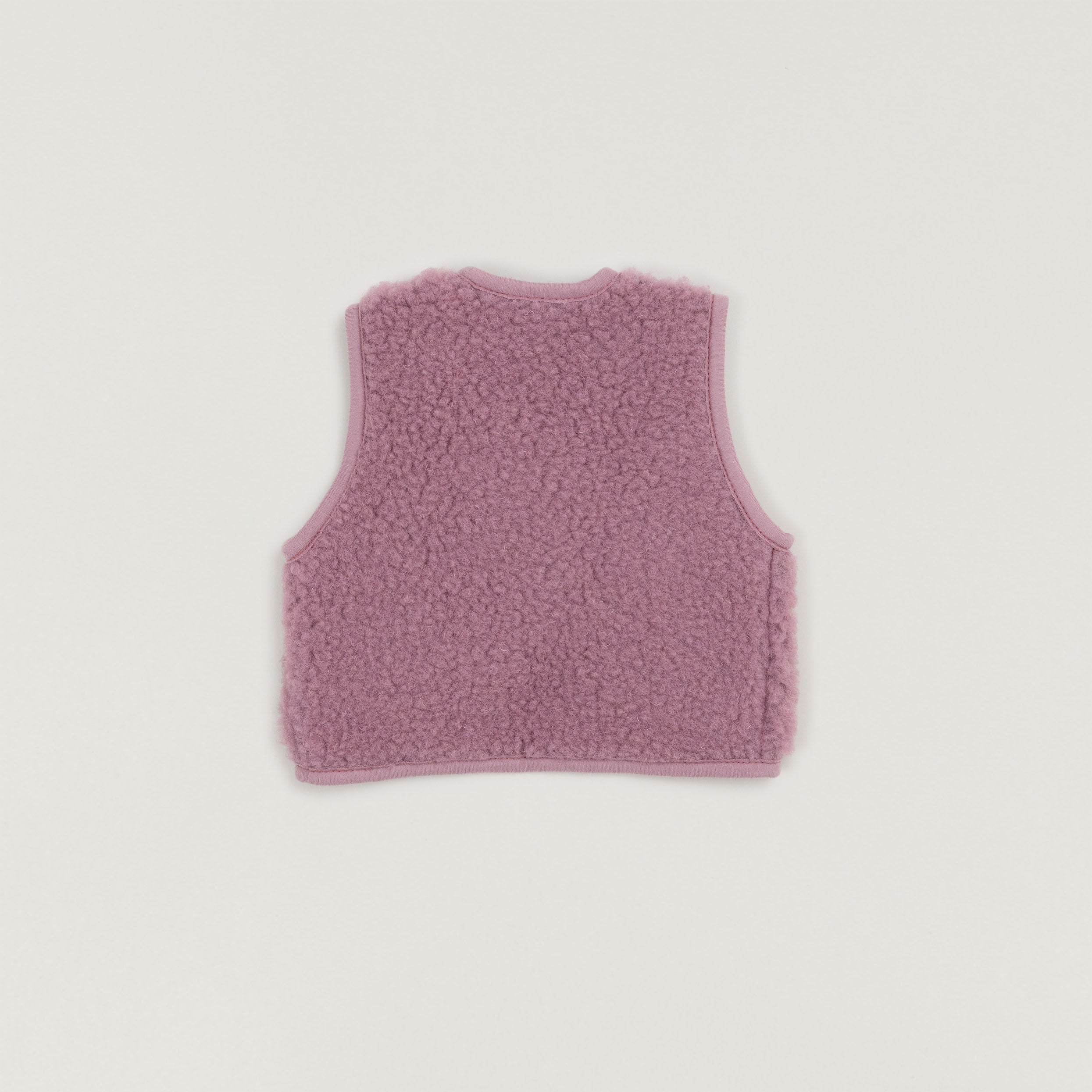Alwero Weste Wolle Vintage Lila hinten