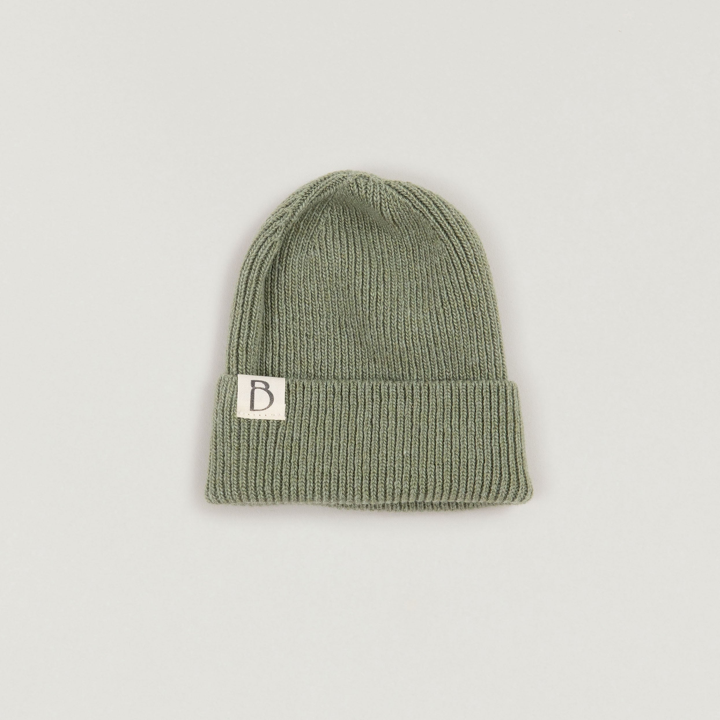 Produktfoto Baby Beanie Wolle in Dusty Green