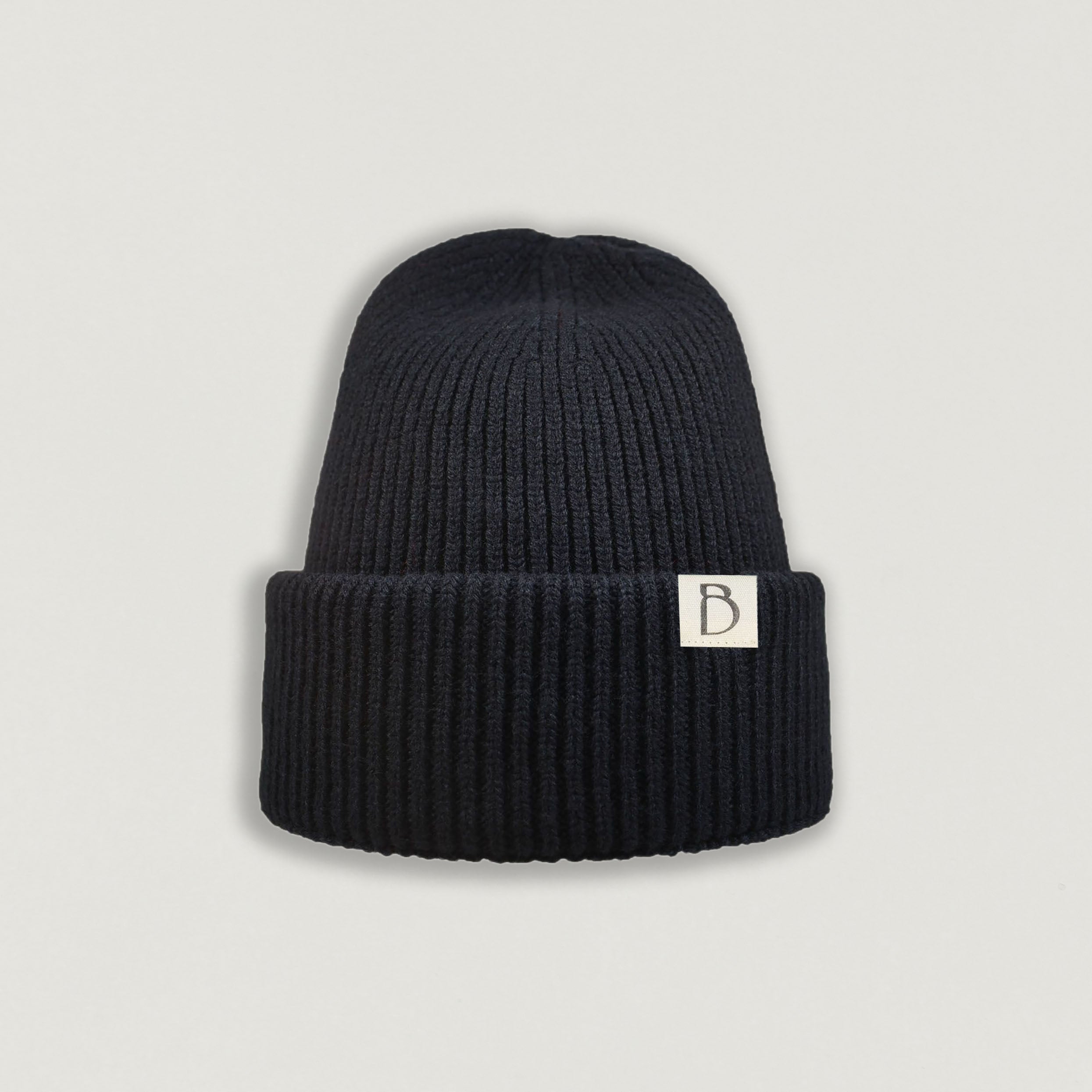 Ribbed Mom Beanie from Wool