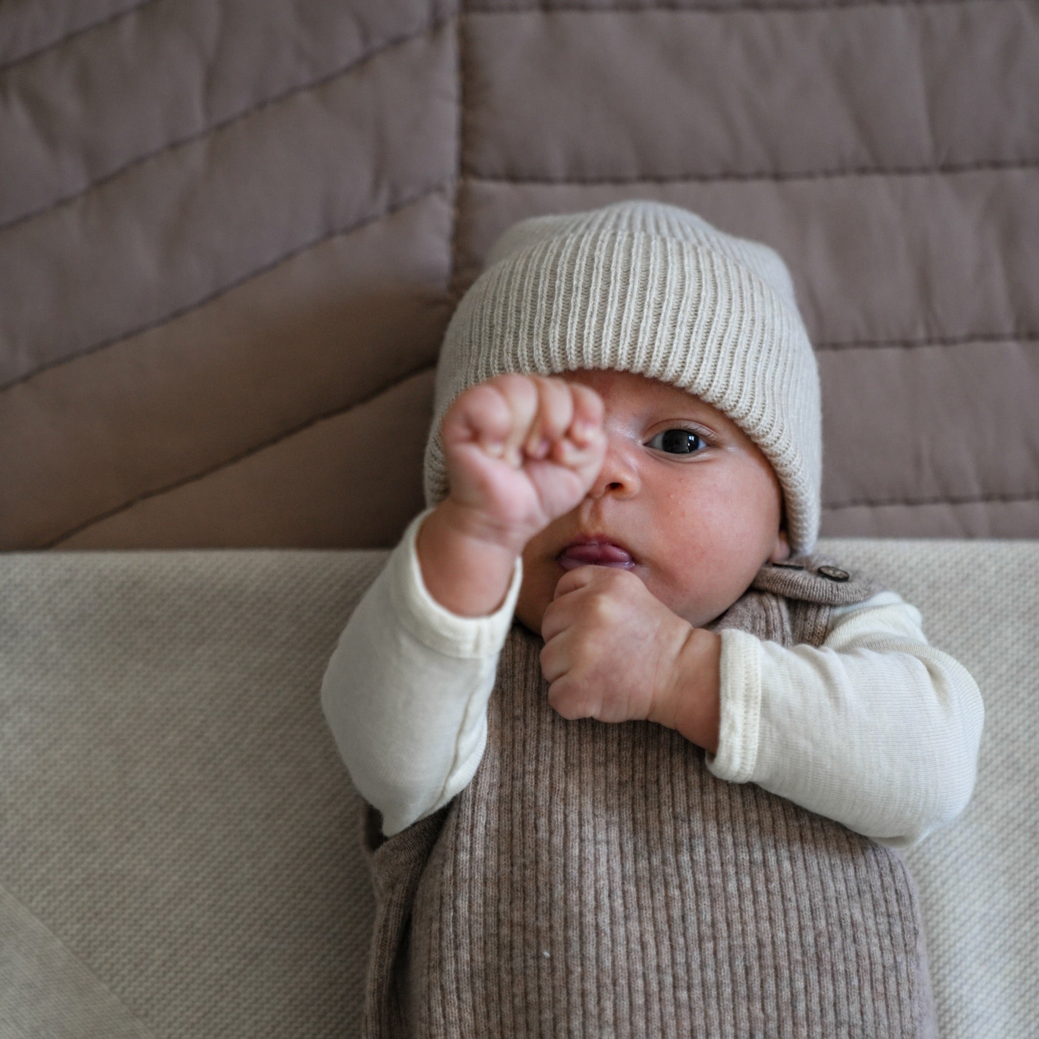 Baby-Beanie aus Wolle & Kaschmir