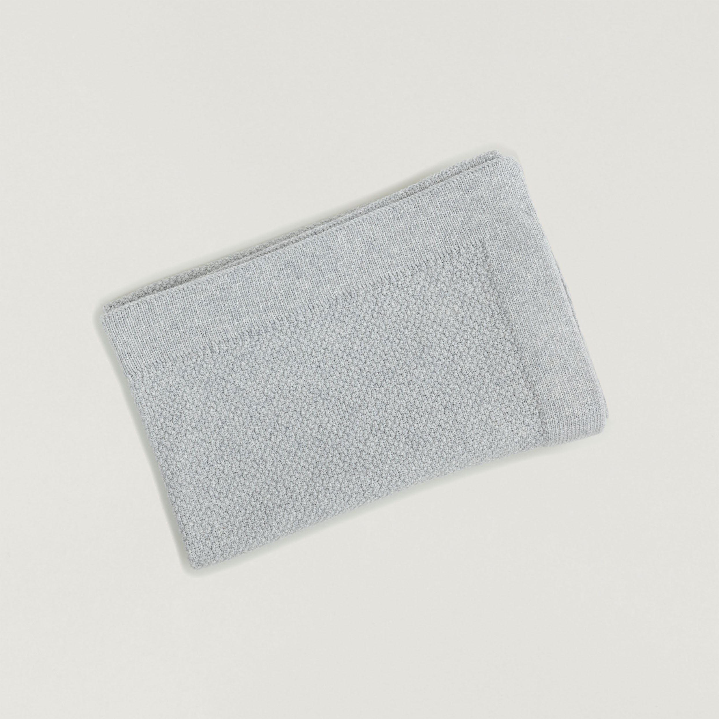 Baby Decke Struktur grau Babybox Collection