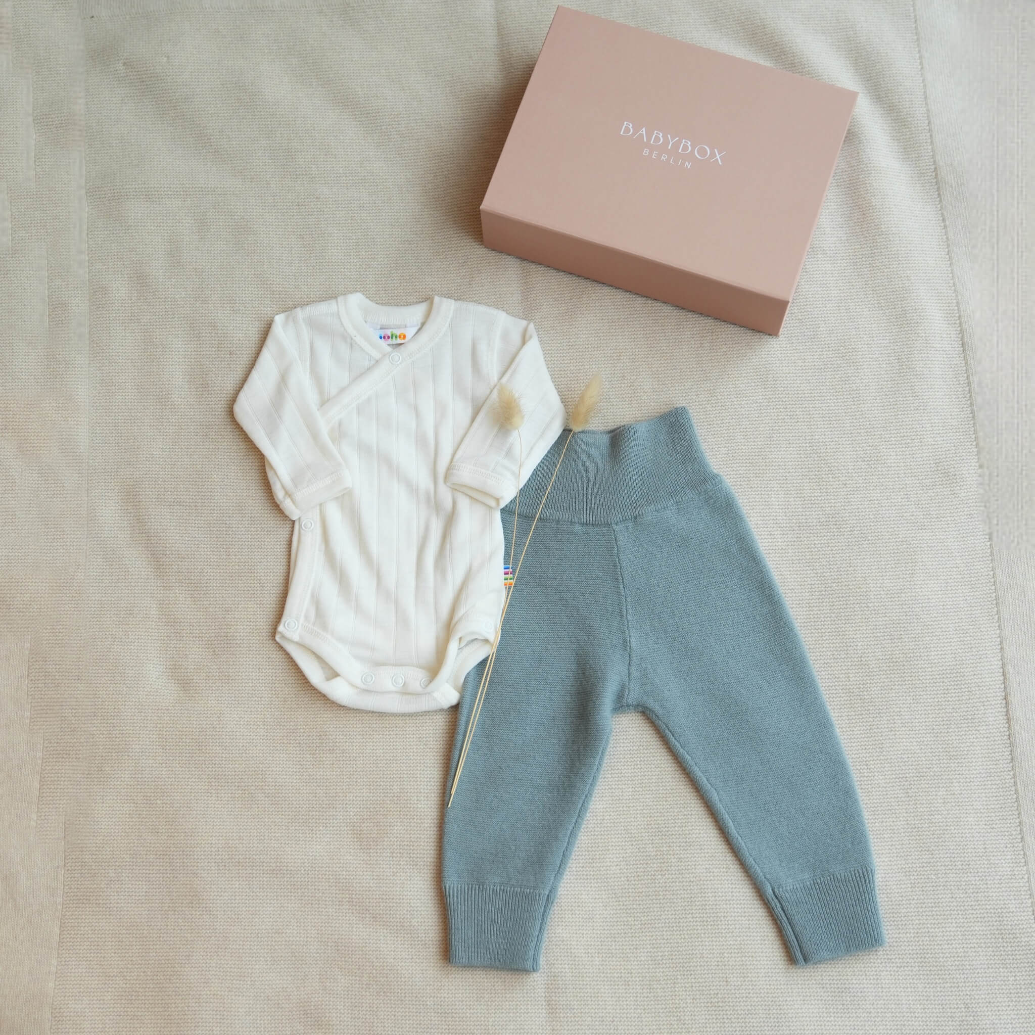 Geschenke Set Bundhose rauchblau