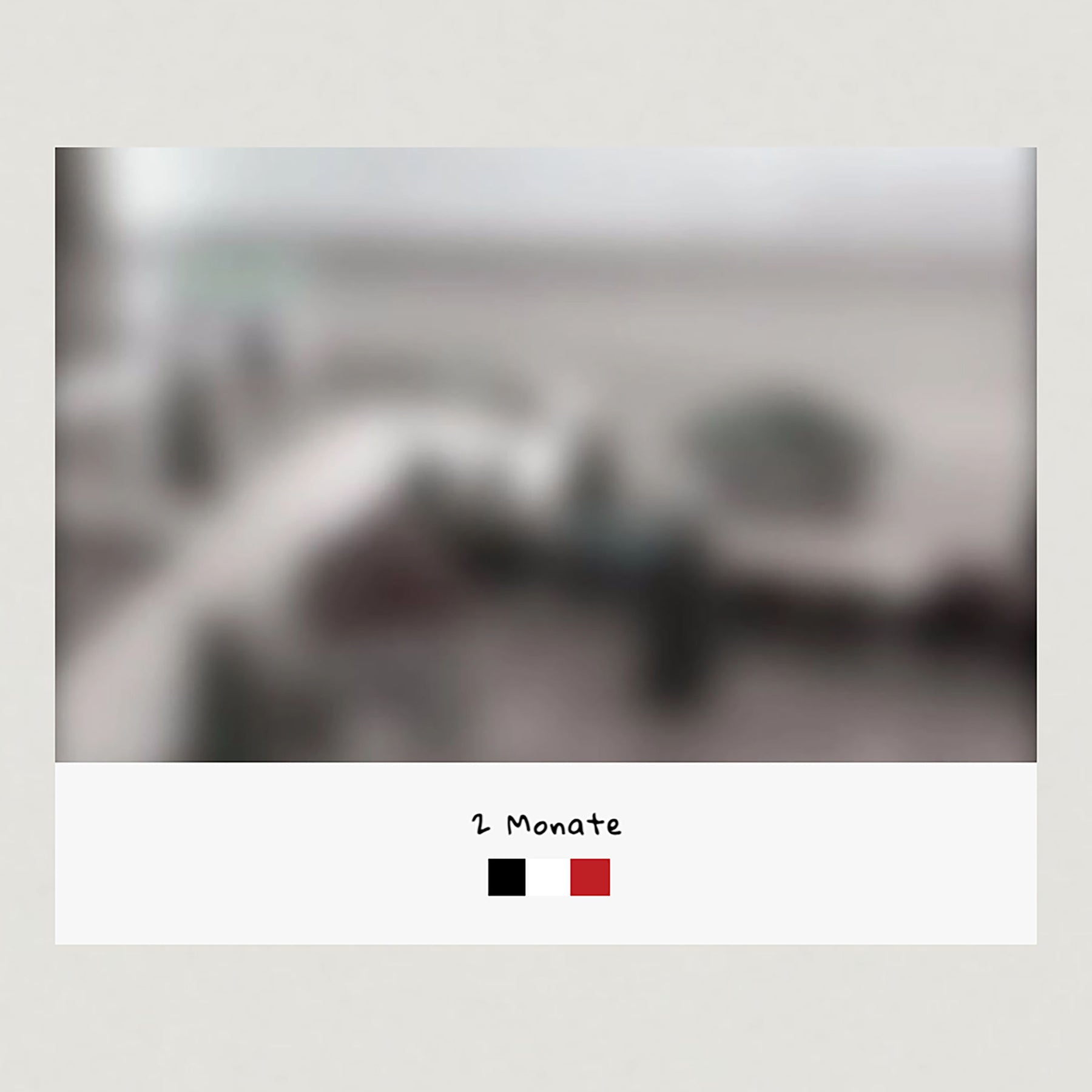 Sehvermögen eines Kindes ab 3 Monaten, Foto einer Holzeisenbahn