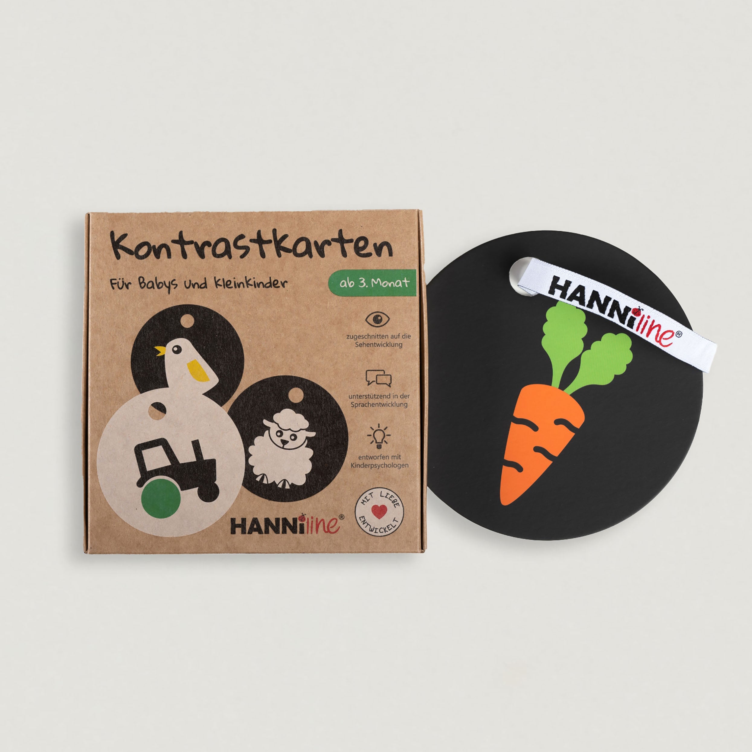 Kontrastkarten von Hanniline für Kinder ab 3 Monate