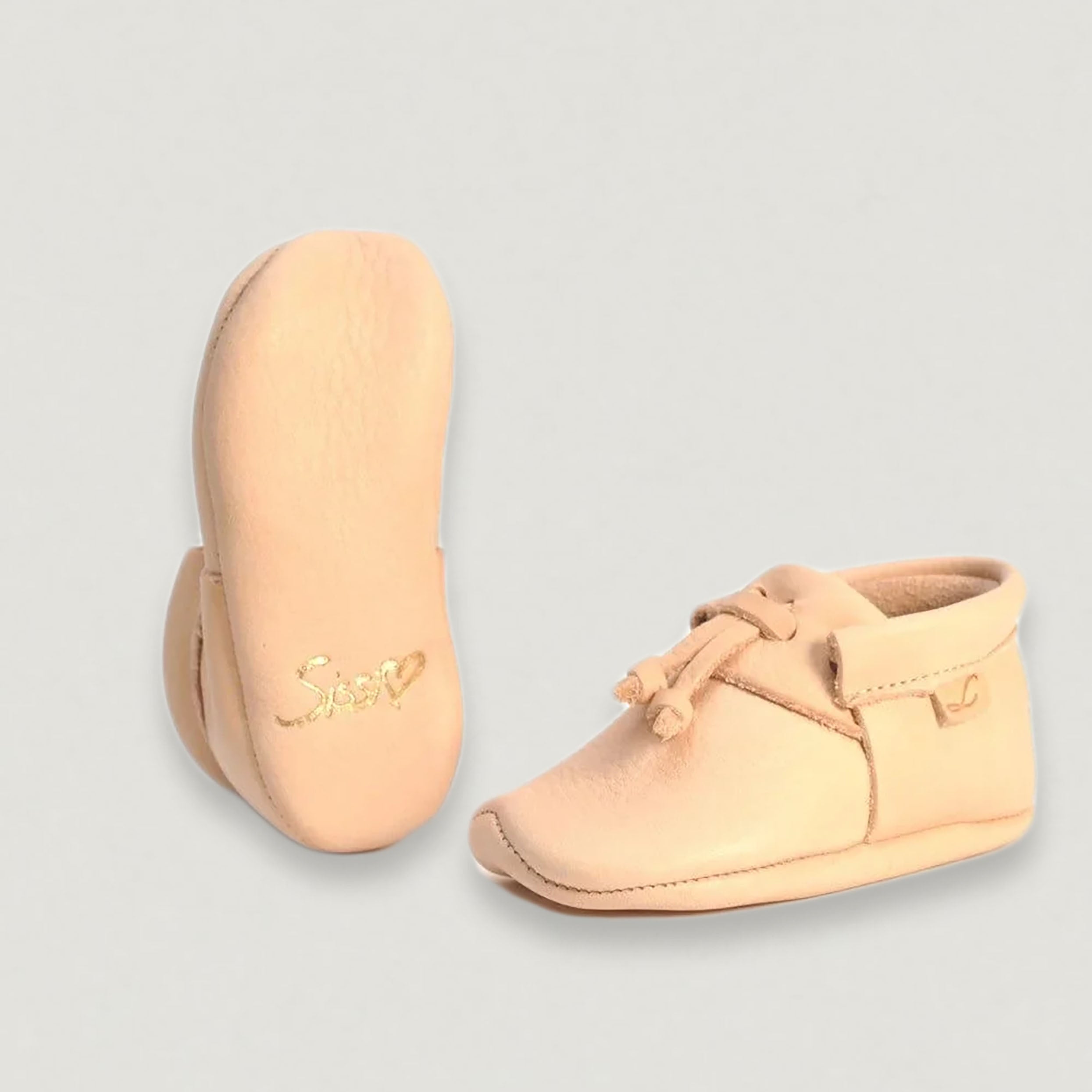 Lieblinge Barfußschuhe Sissi Rasche Krabbelschuh natur Paar Sohle aus Leder