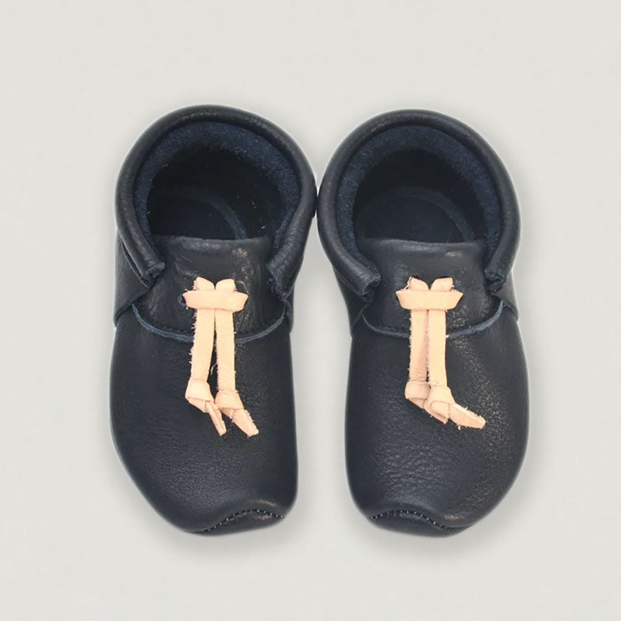 Lieblinge ökologische Lauflernschuhe schadstofffrei KNOTS für Krabbler top #farbe_navy