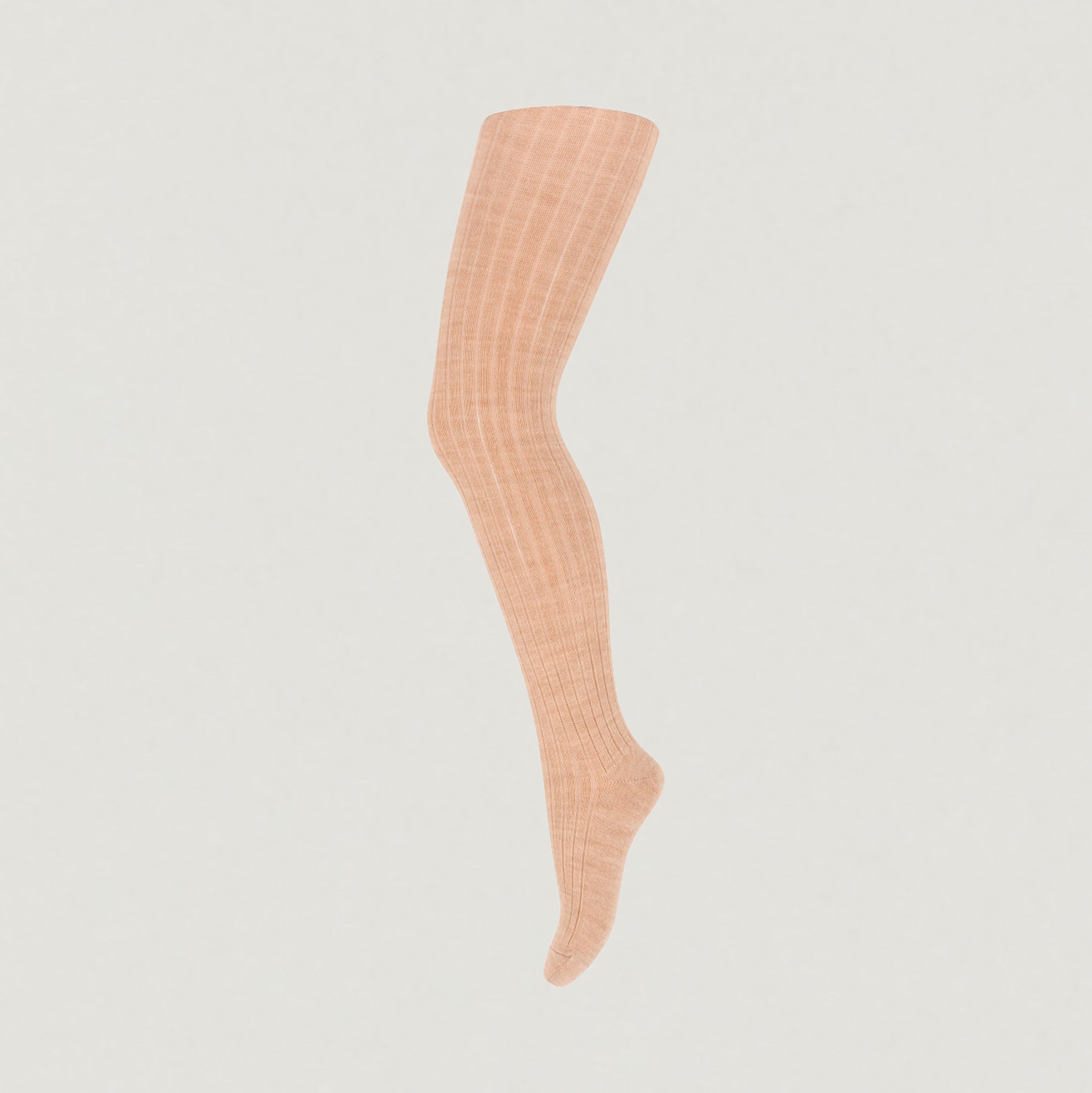 Wool Ribbed Tights in Standard Colors