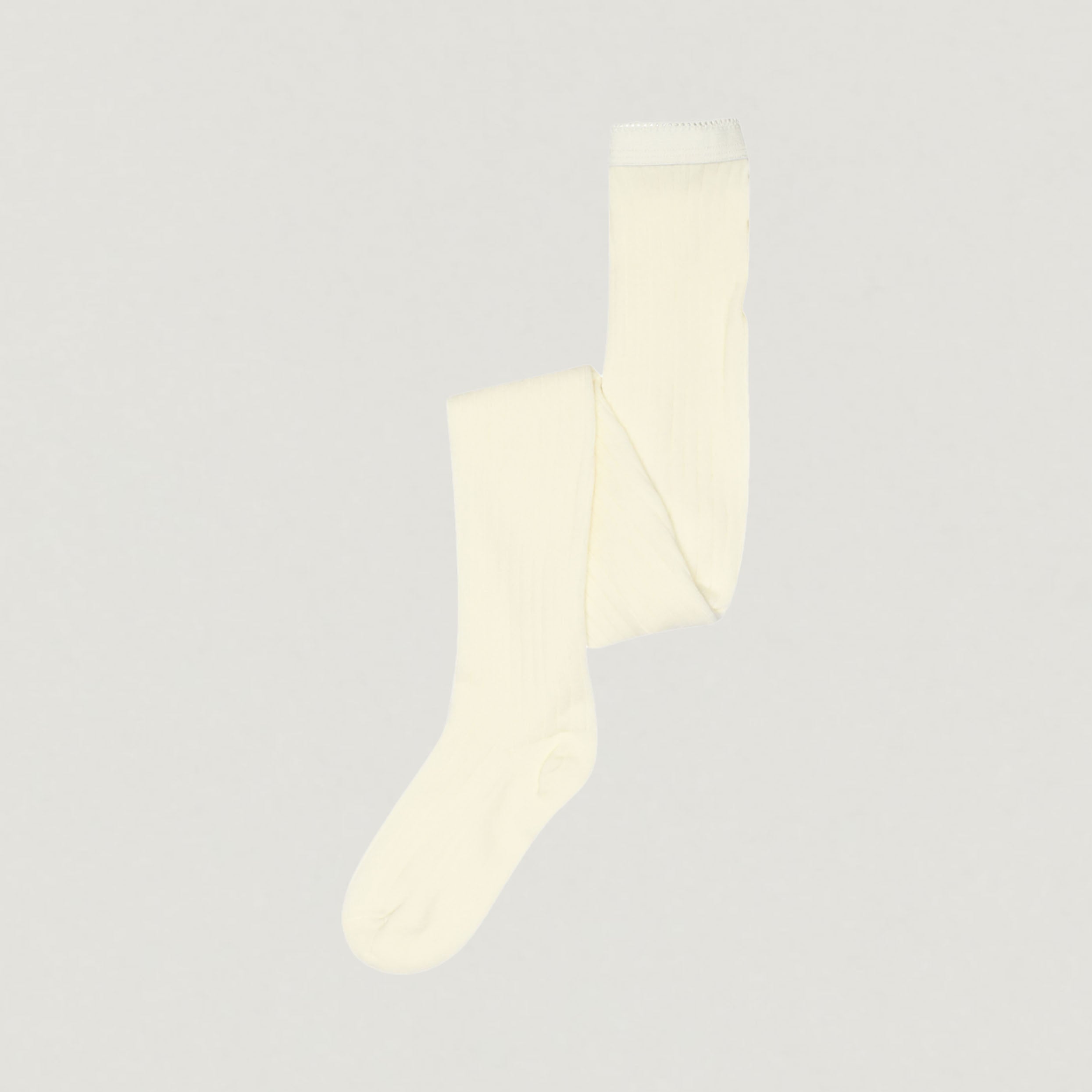 Wool Ribbed Tights in Standard Colors
