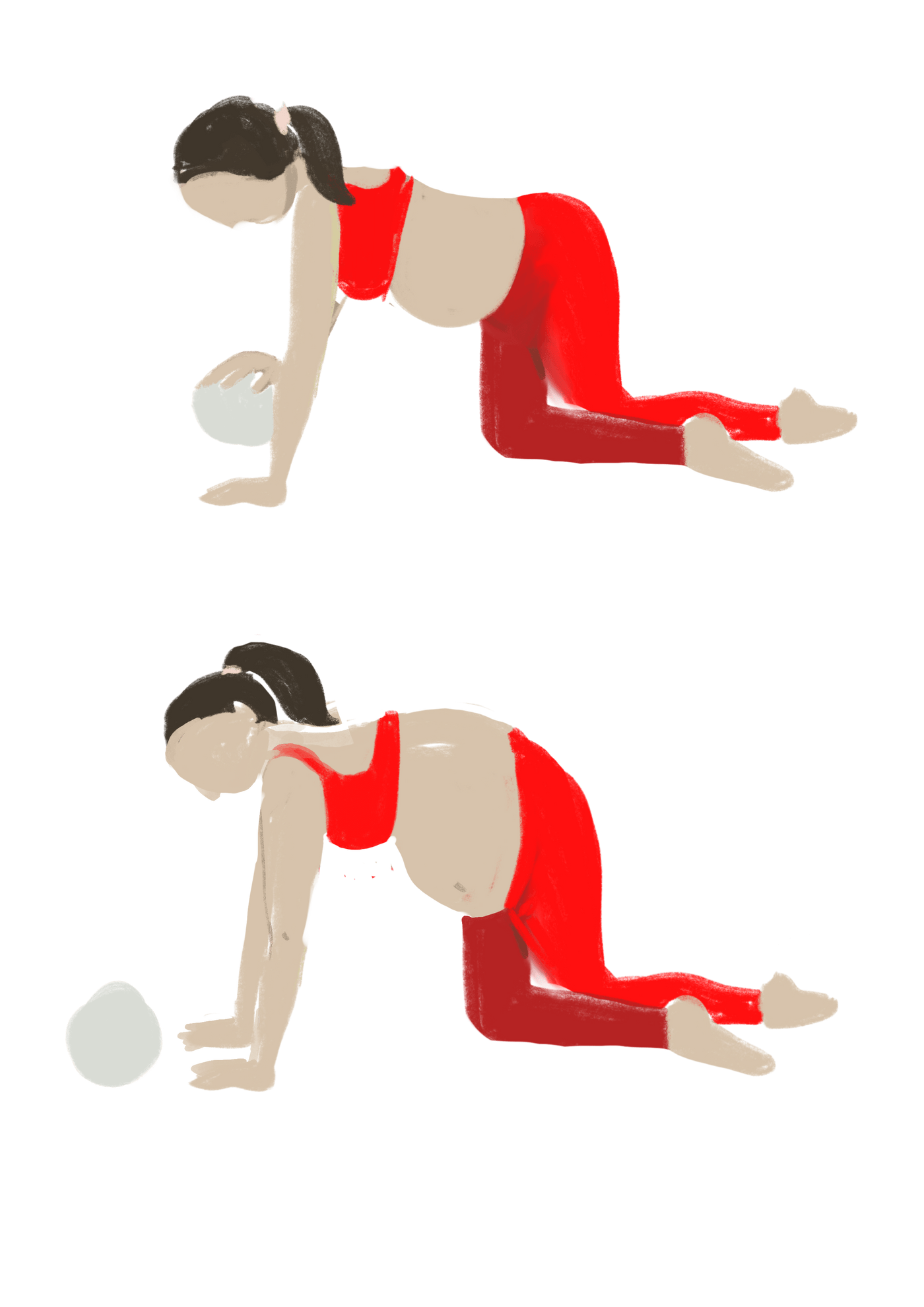 Abbildung Yoga Position Vierfuesslerstand