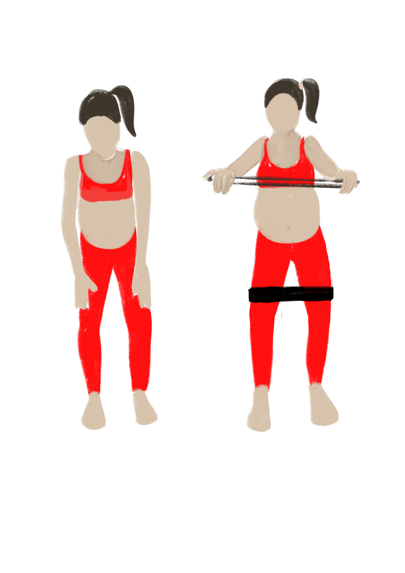Abbildung Yoga Position Stuhl
