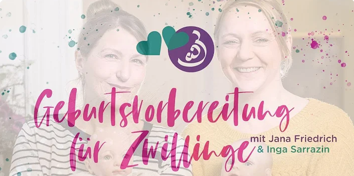 Screenshot vom Geburtsvorbereitungskurs für Zwillinge