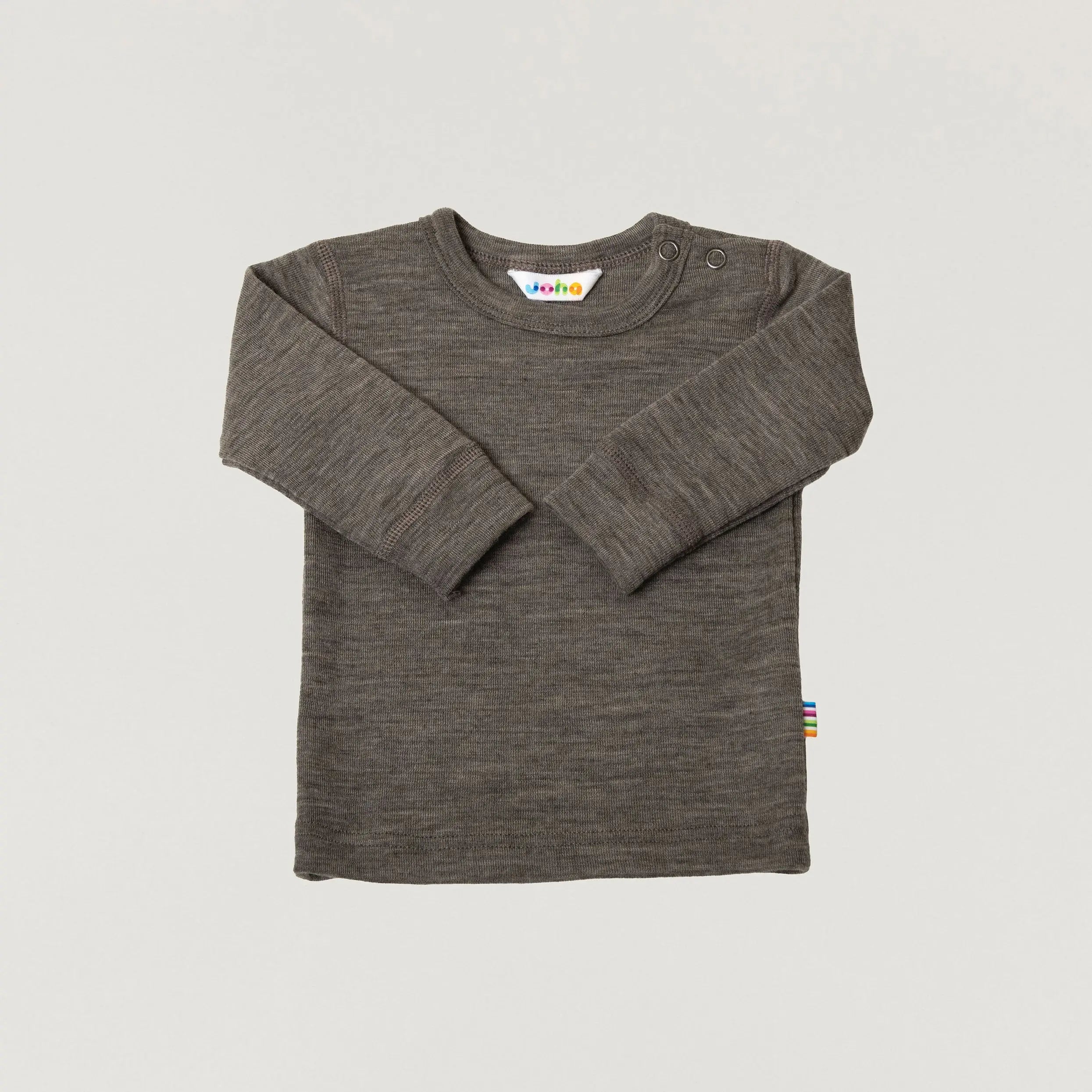 Longsleeve mit Schulterknöpfen aus Wolle Joha
