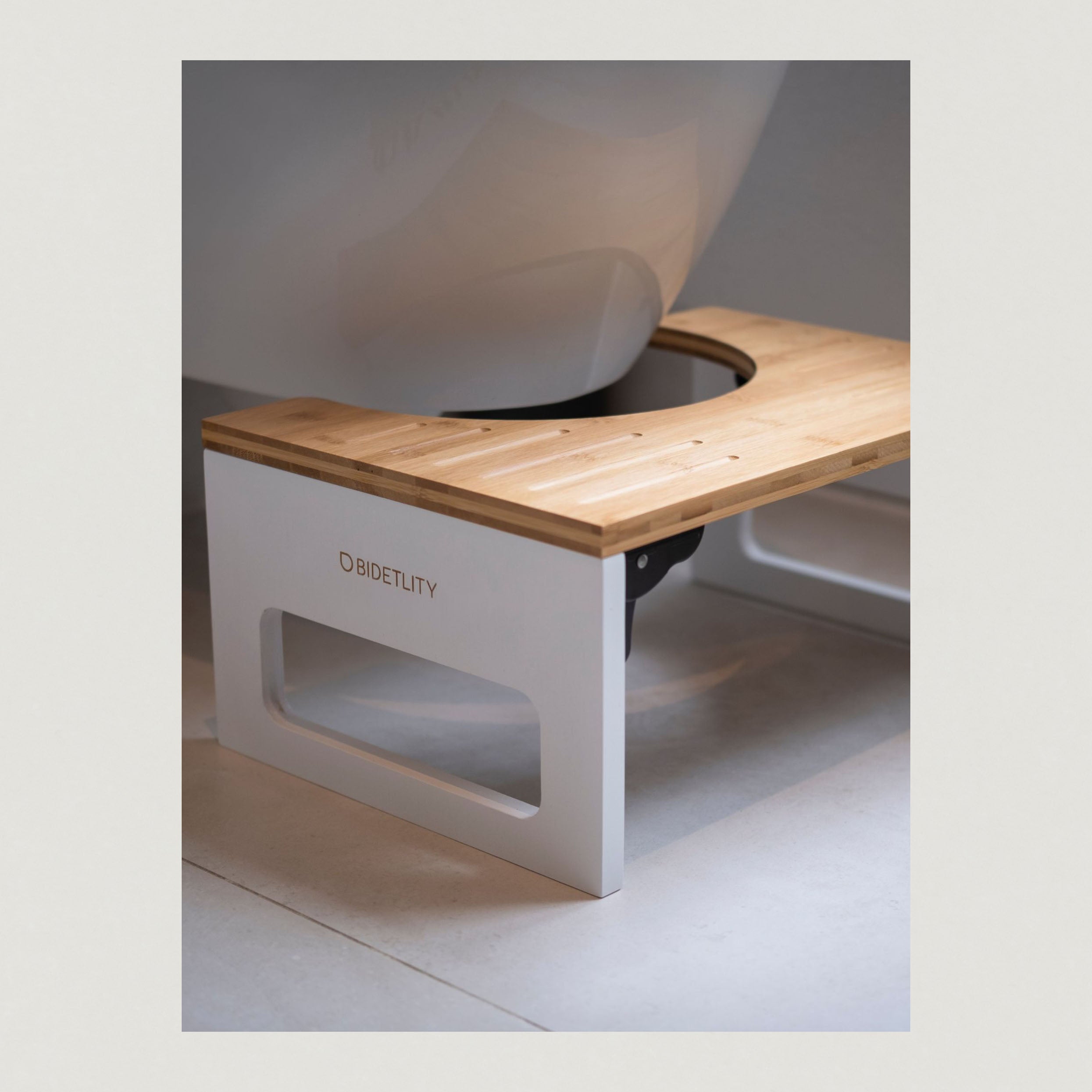 Toilettenhocker von Bidetlity weiß