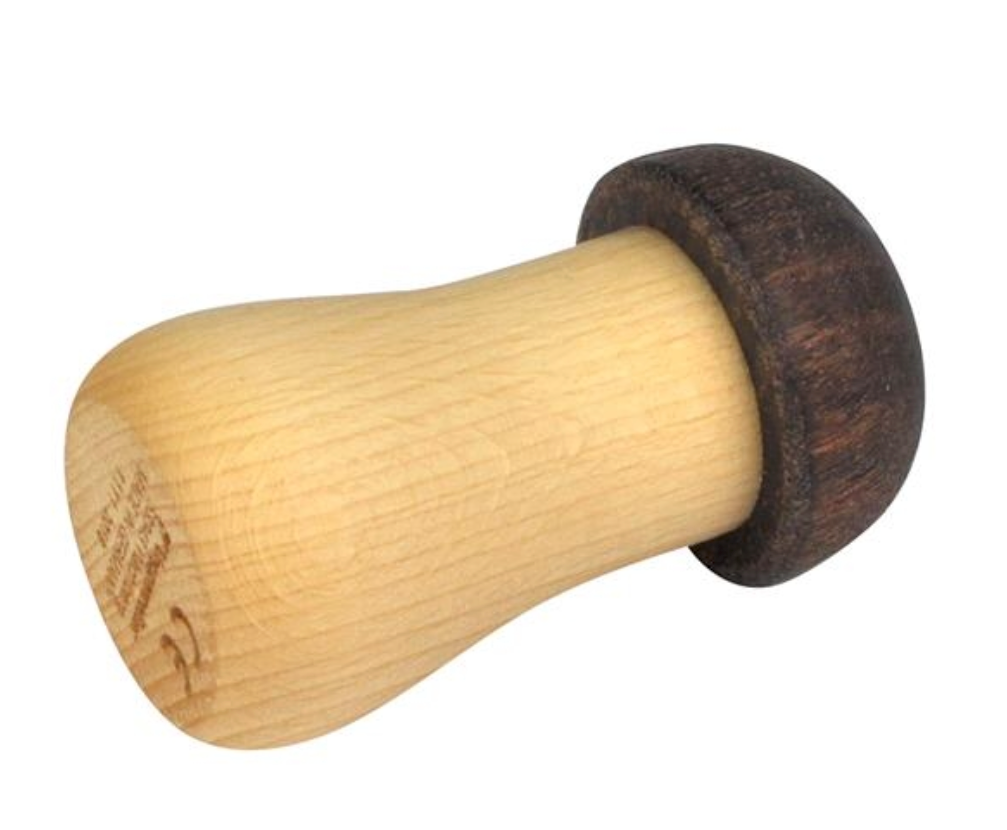 Rassel-Pilz aus Holz