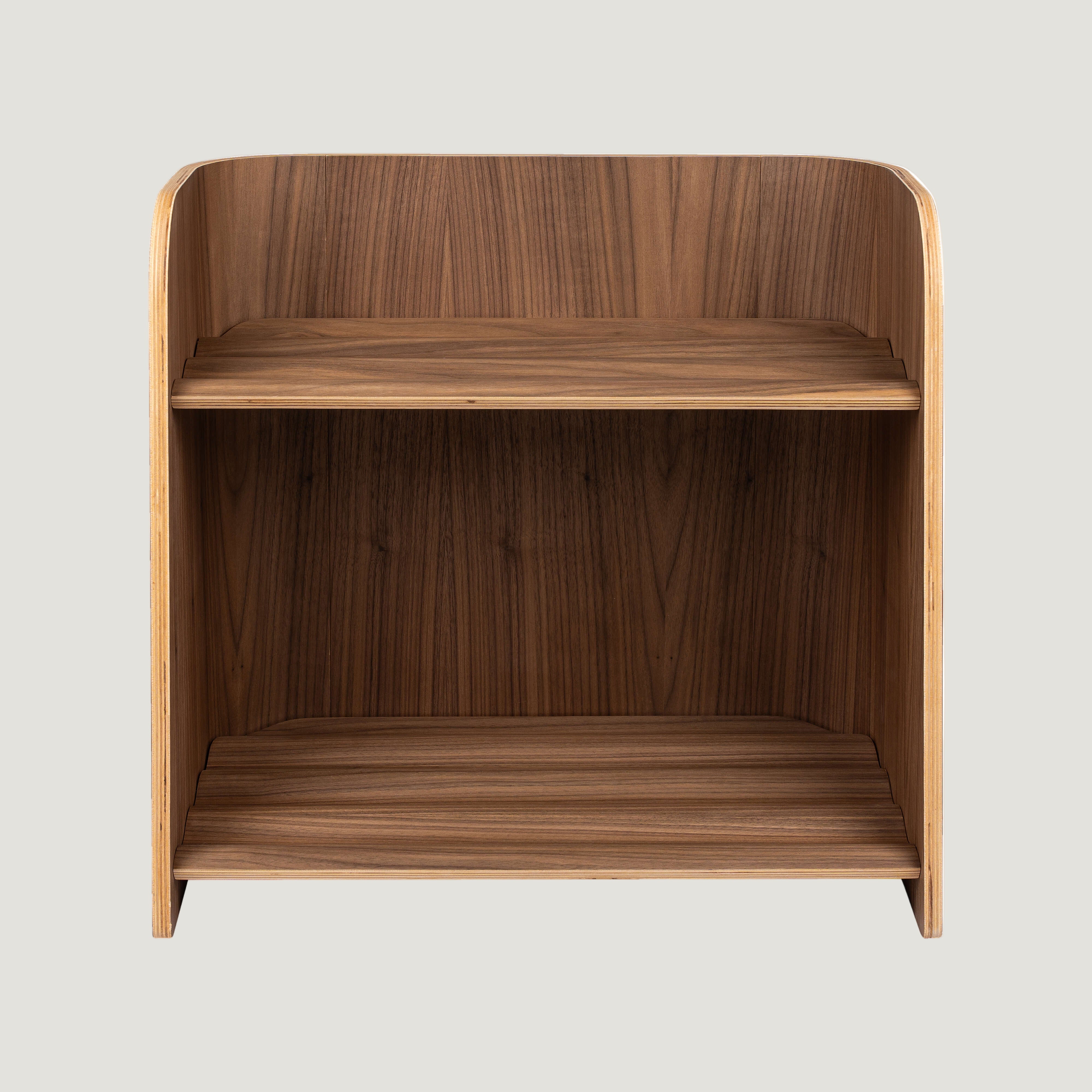 Curve Lab Book Case Small Walnut