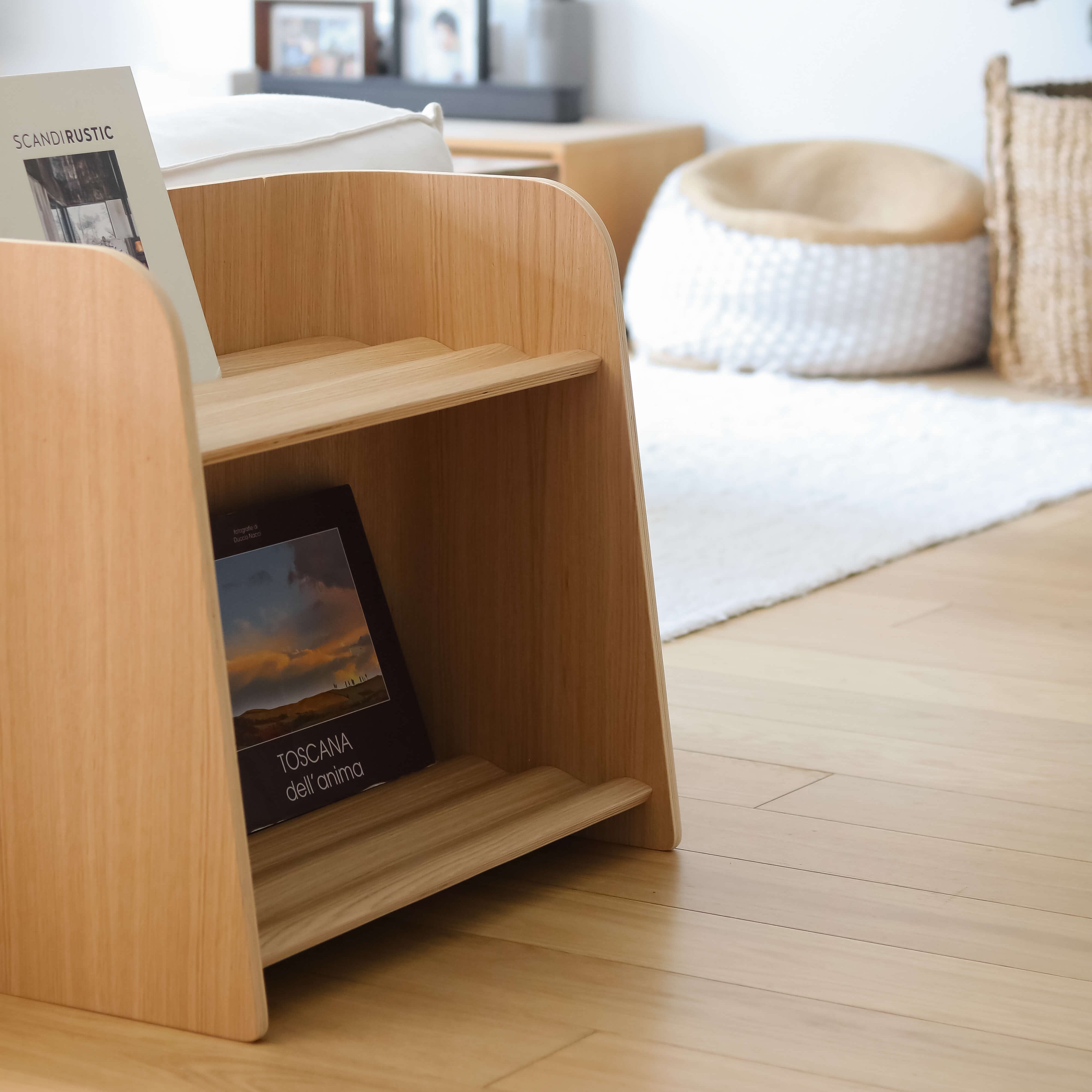 Curve Lab Book Case Small  Oak