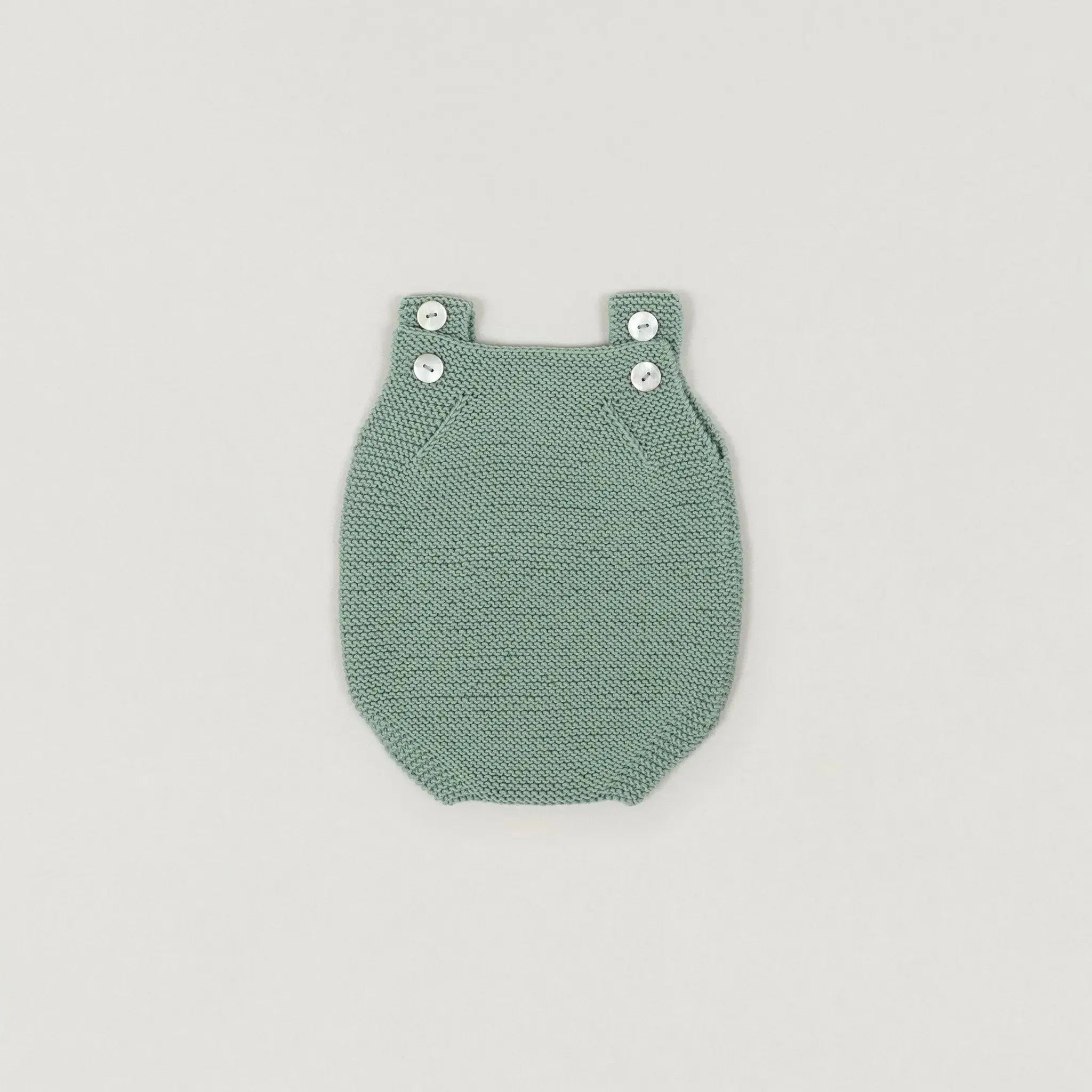 Handgestrickter Romper aus Wolle in Auslauffarben BabyBox Collection Handmade #HIDDEN