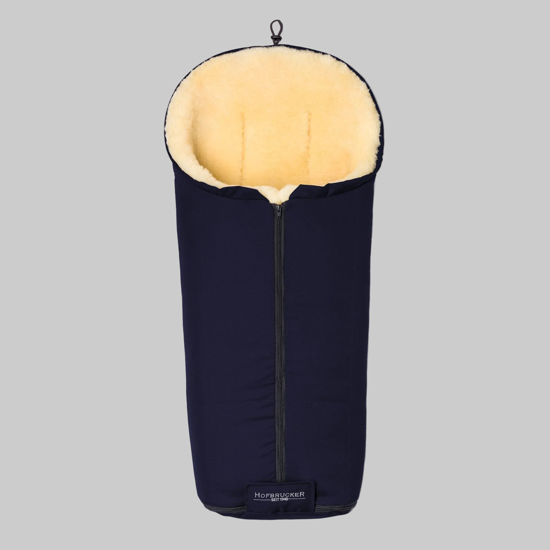 Hofbrucker Lammfell Fusssack Iglu navy
