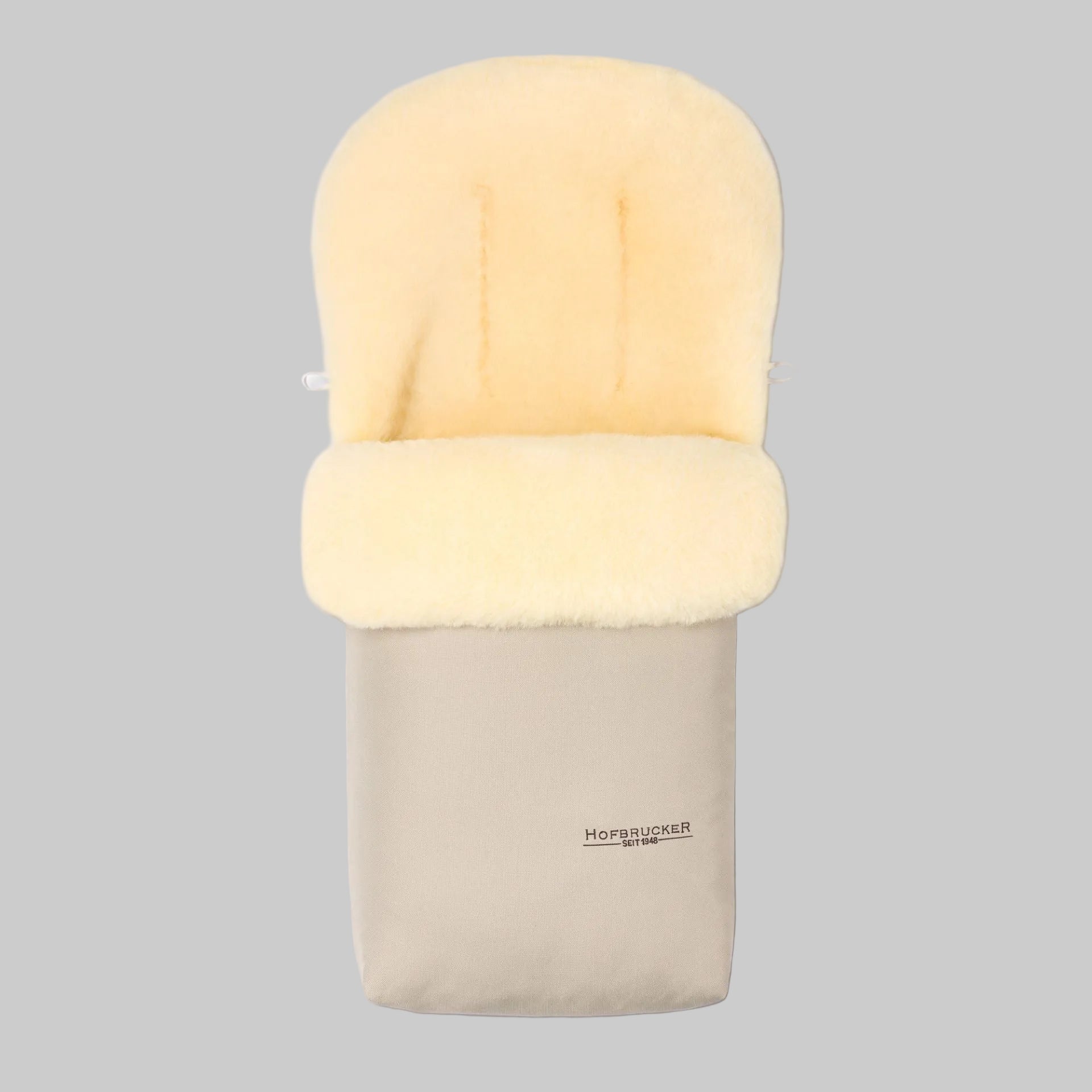 Hofbrucker Lammfell Fußsack Beige