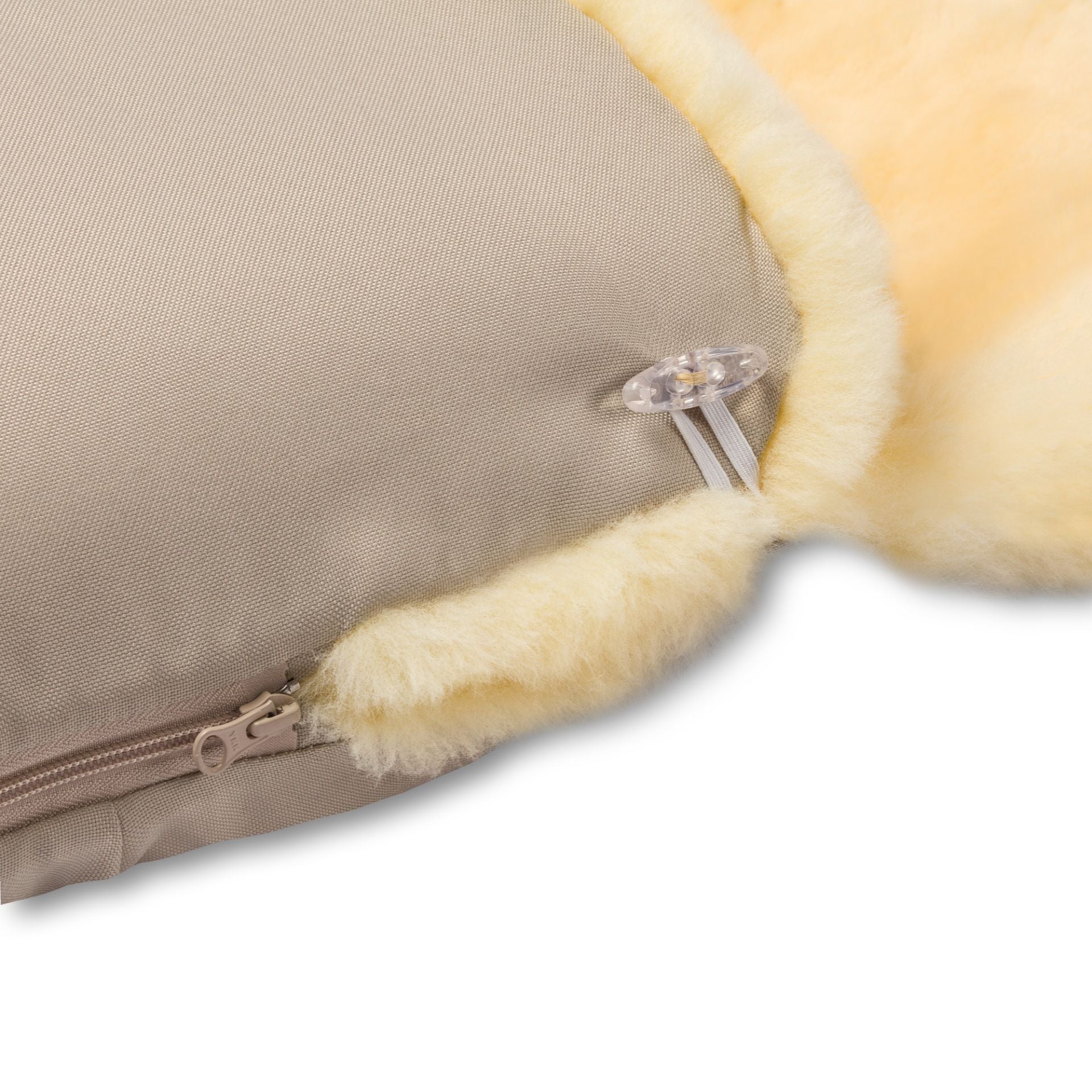 Hofbrucker Lammfell Fußsack beige