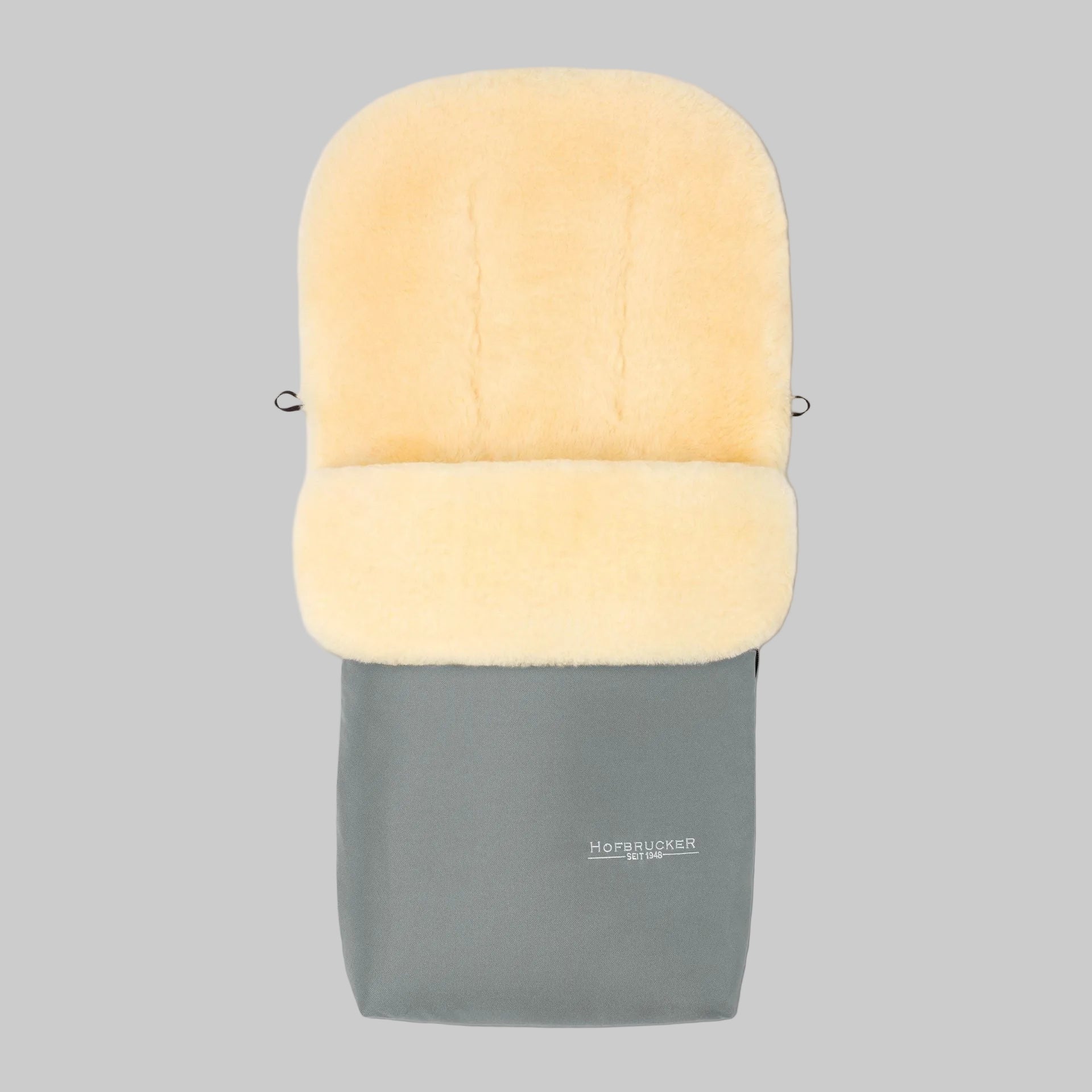 Hofbrucker Lammfell Fußsack Silber