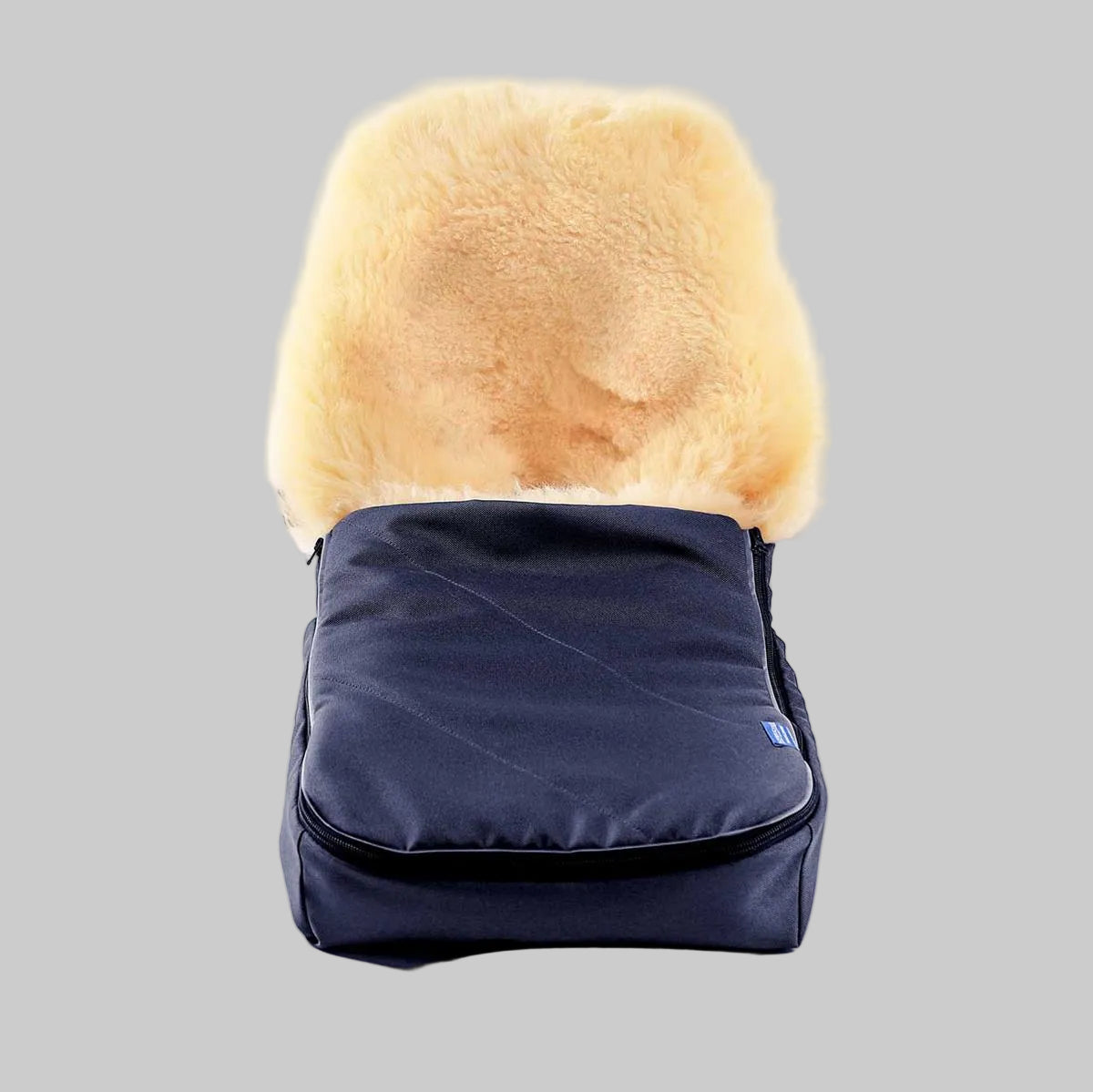 Hofbrucker Lamfell Fusssack für Autoschale navy