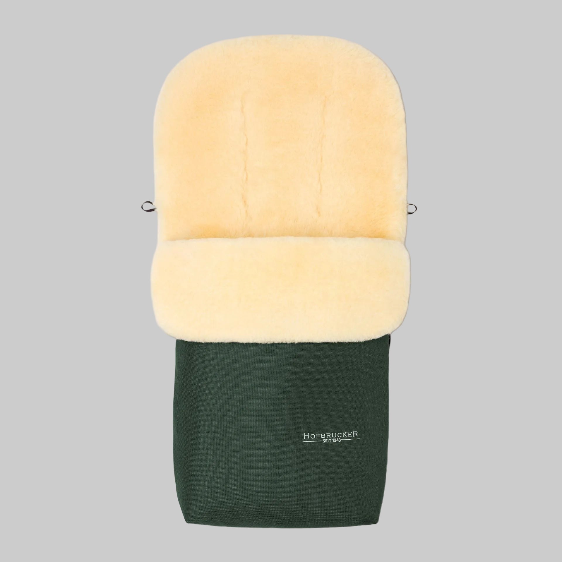 Hofbrucker Lammfell Fußsack Tannengrün