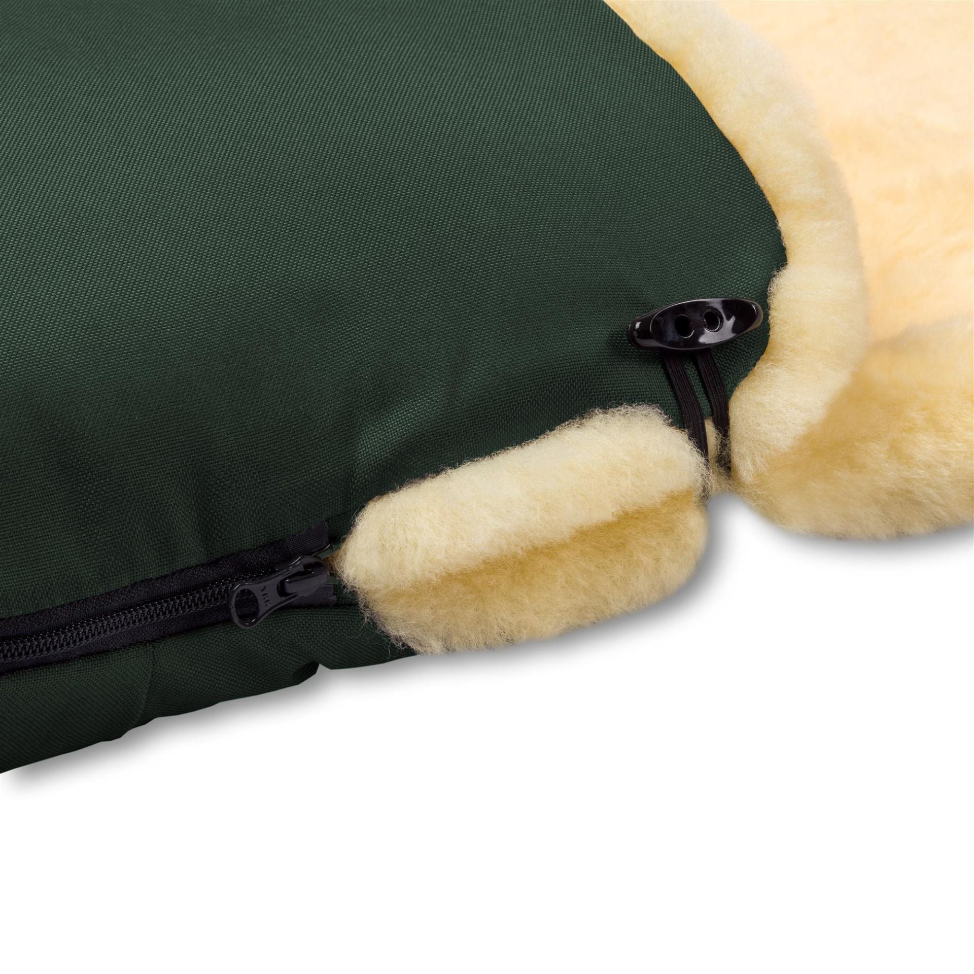 Hofbrucker Lammfell Fußsack Tannengrün