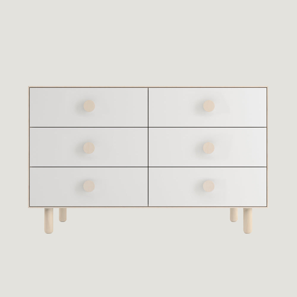 Ouef DOT 6-SCHUBLADEN KOMMODE — Birke Natur