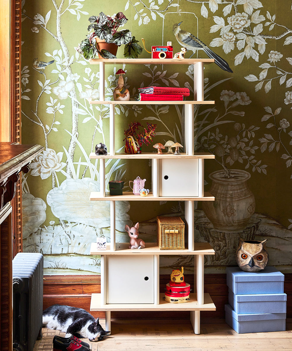 Oeuf NY Mini Library Vertikal Produktbild Buche Mood