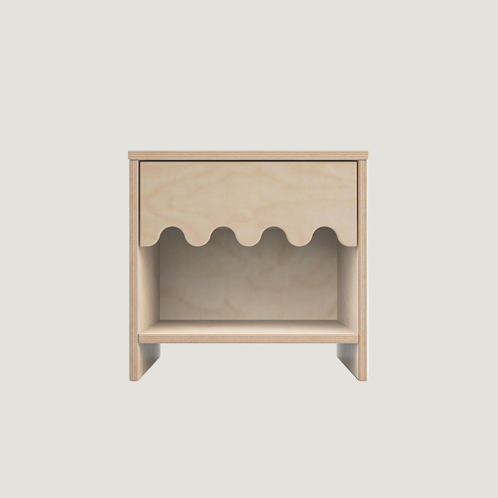 Oeuf Moss Nachttisch Birke Natur