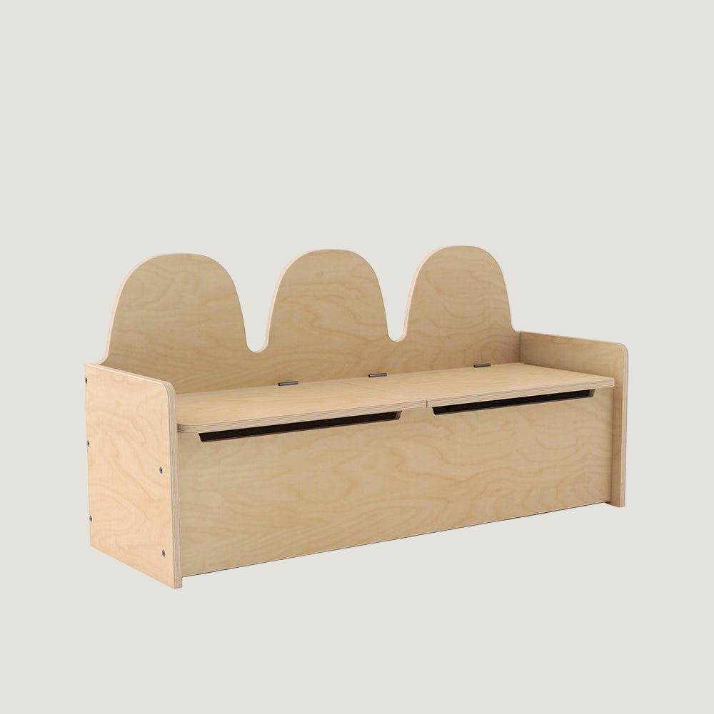 Oeuf NY Camel Storage Bench Buche seitlich