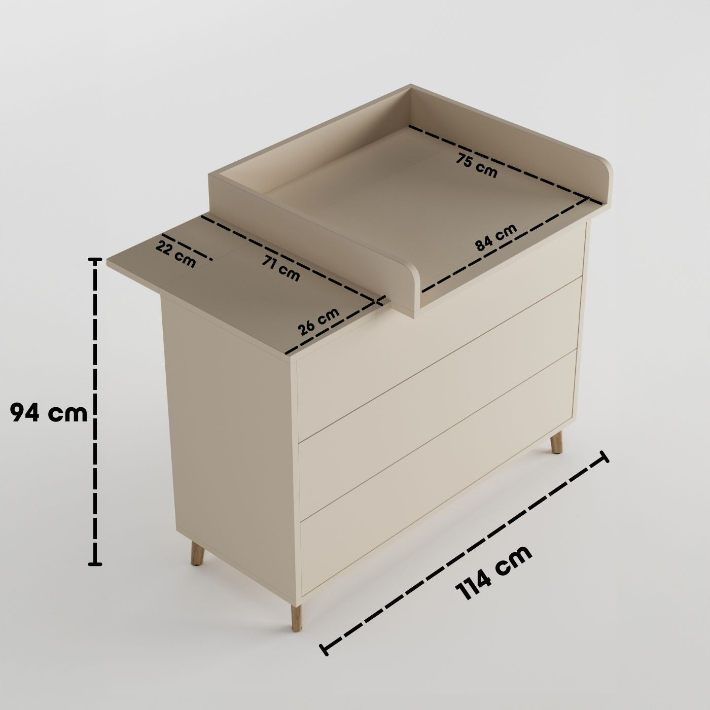 Sämann Wickelkommode Maße