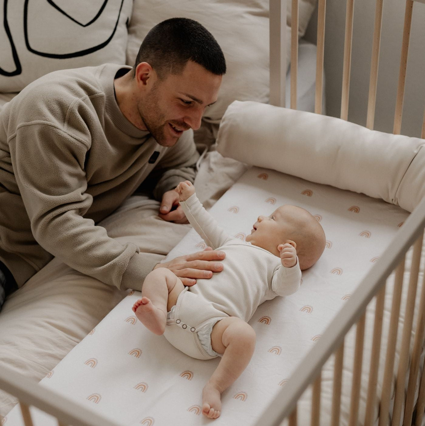 Sämann Beistellbett Sahara/Natur