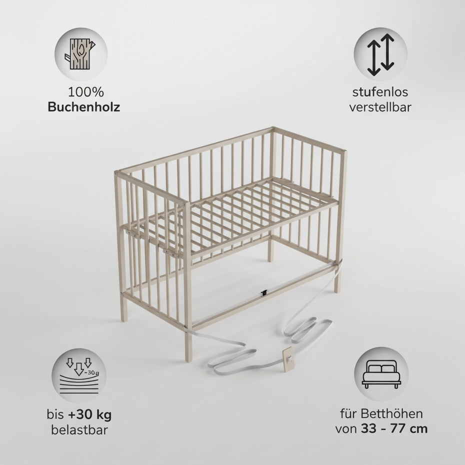 Saemann Beistellbett Sahara Dust