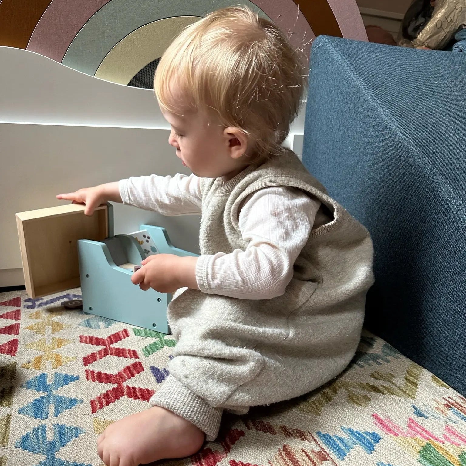 Schlafsack mit Bein ohne Arm aus Wollwalk BabyBox Collection