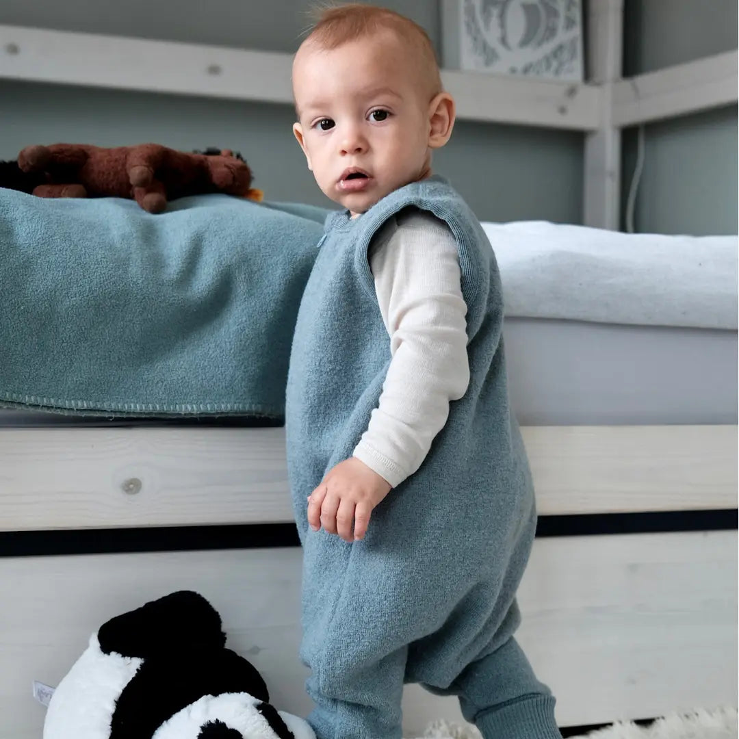 Schlafsack mit Bein ohne Arm aus Wollwalk - Limited Edition BabyBox Collection
