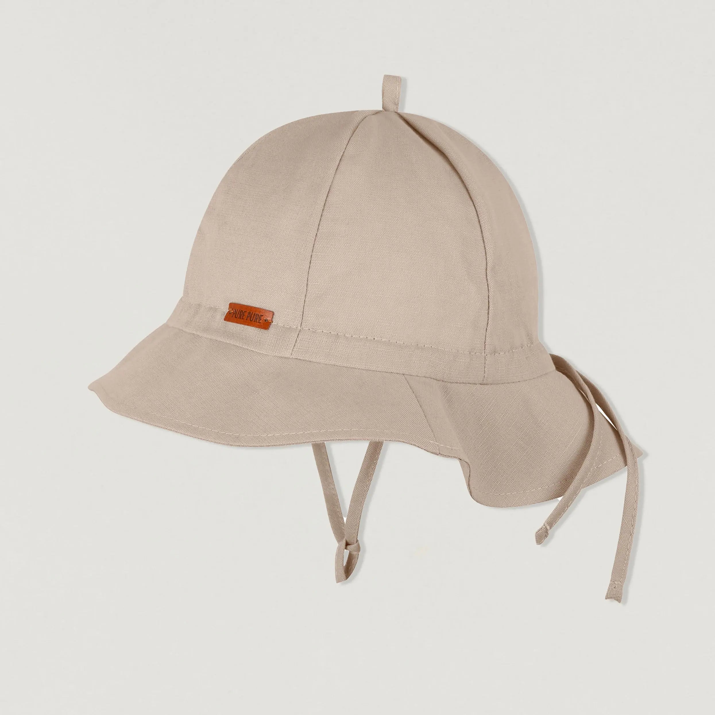 Sonnenhut Mini Flapper aus Leinen Pure Pure