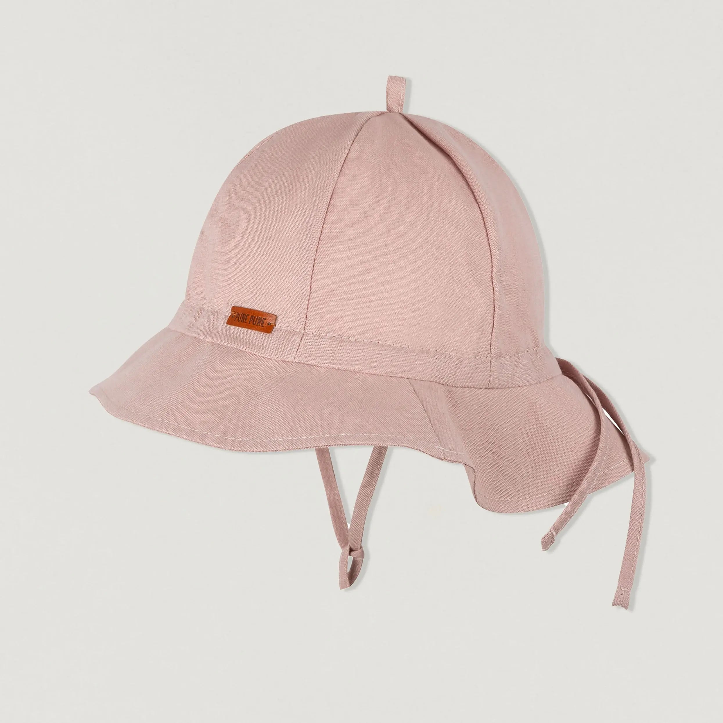 Sonnenhut Mini Flapper aus Leinen Pure Pure