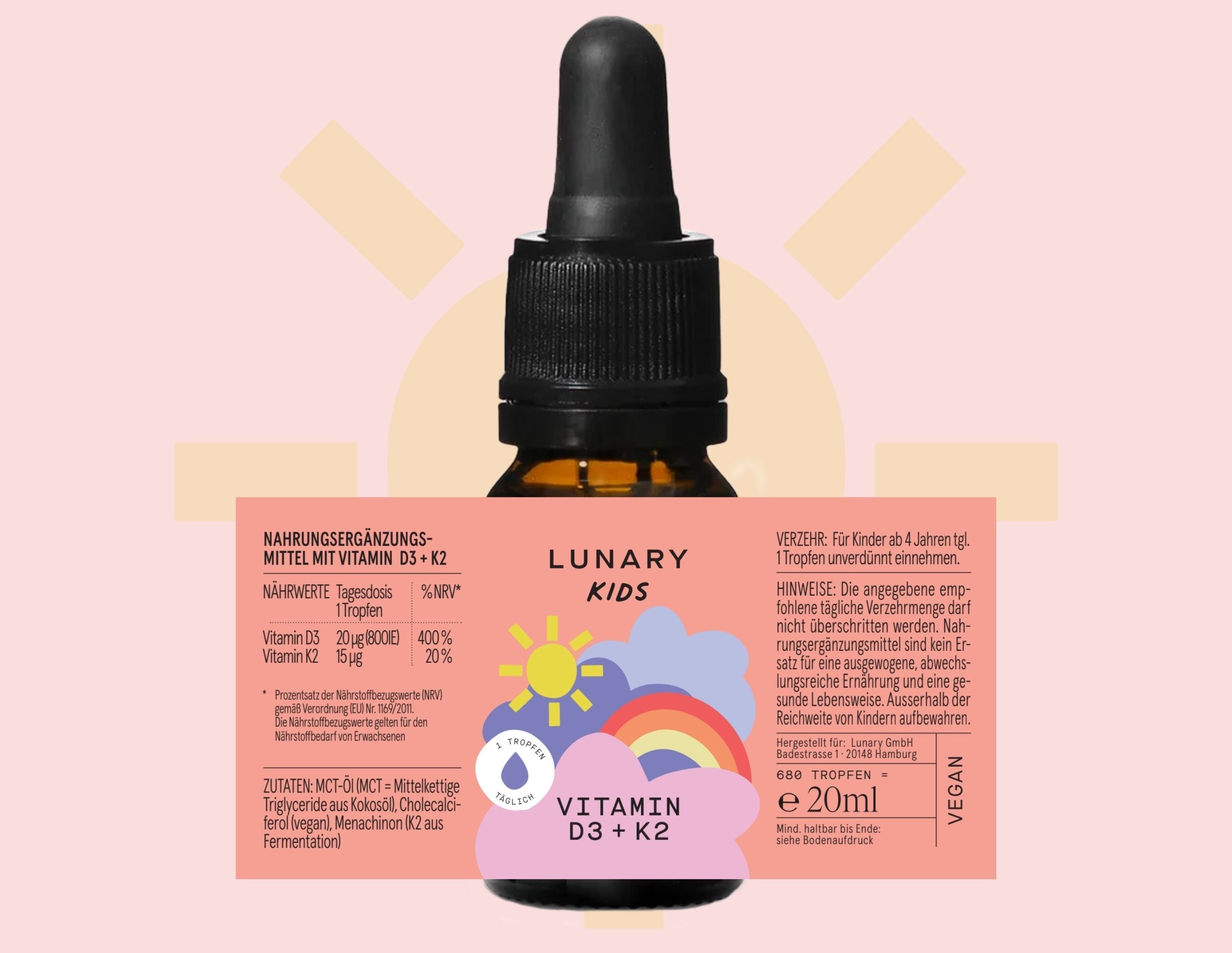 Vitamin D3 + K2 MK7 Kids ab 4 Jahre