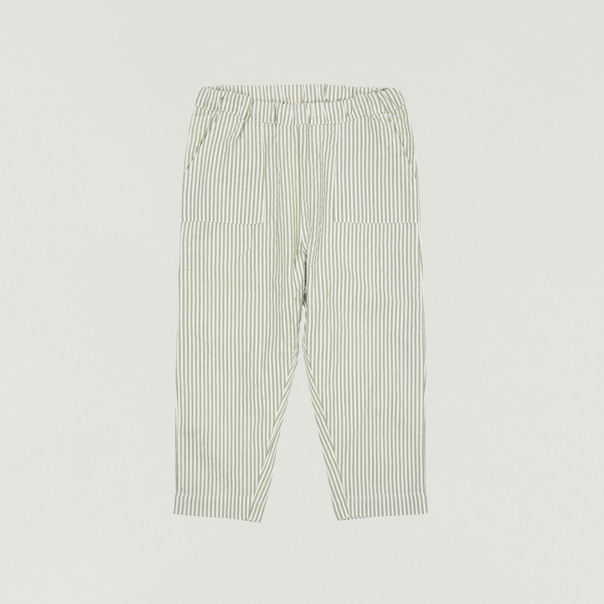 Seersucker Hose gestreift