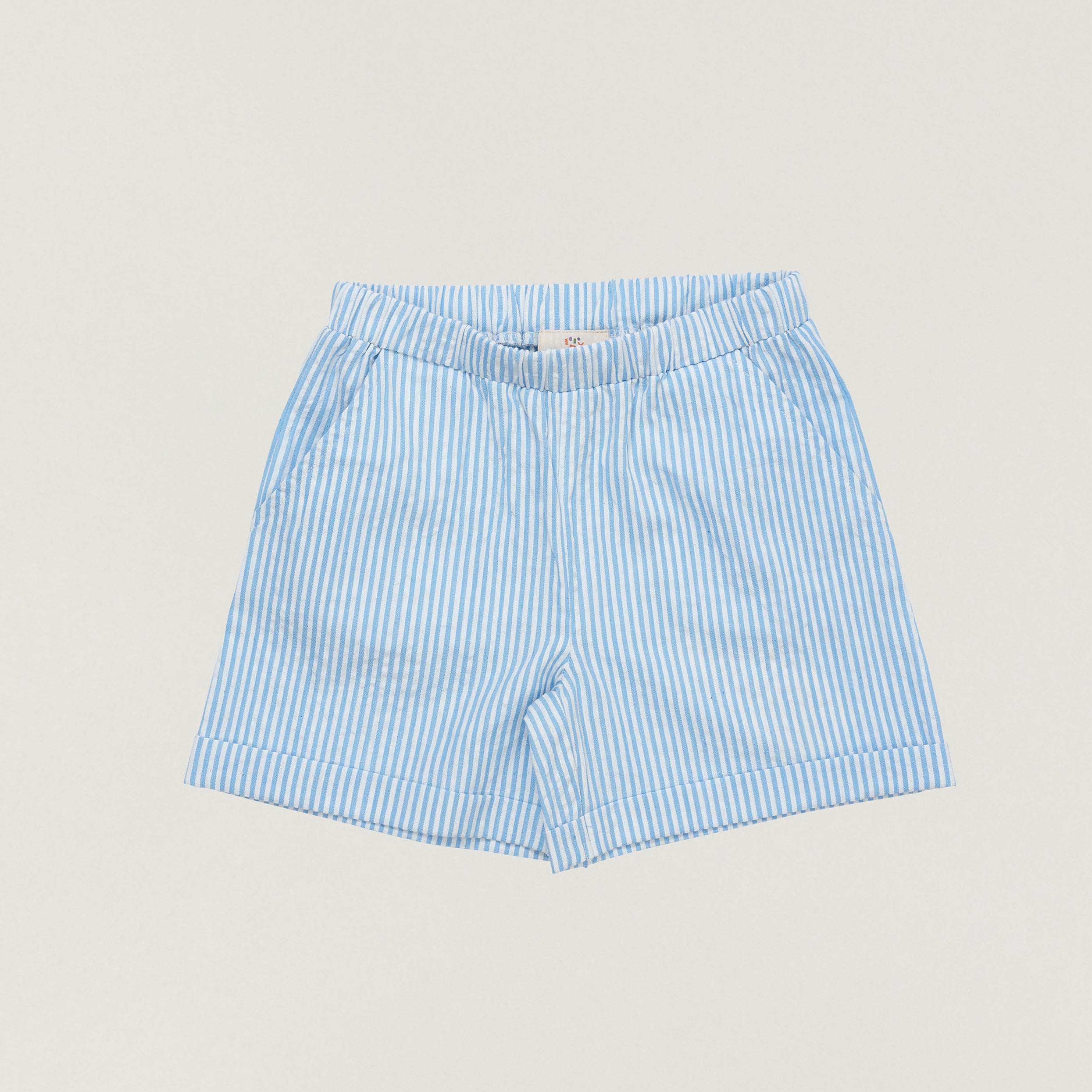 Seersucker sportliche Shorts gestreift