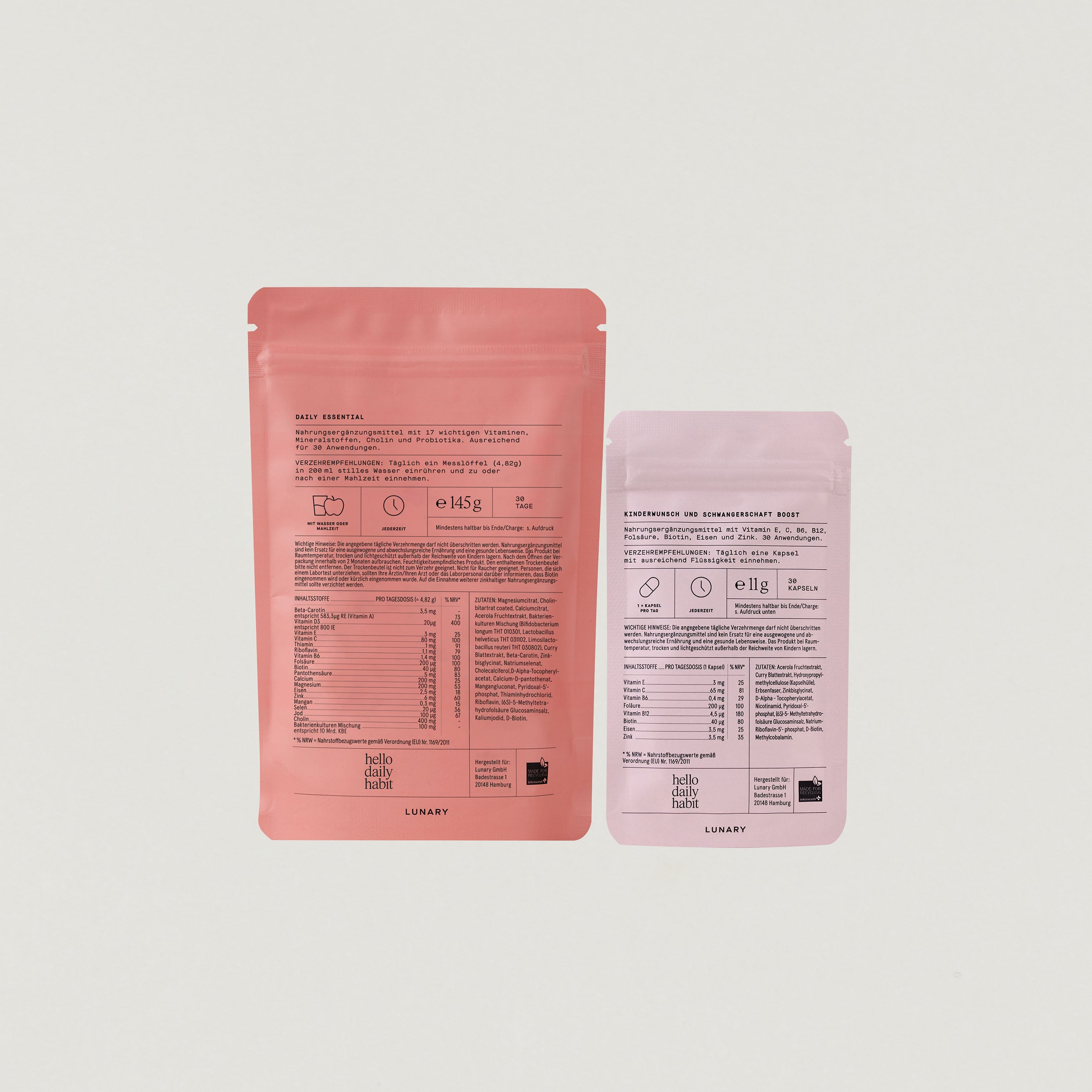 Set Daily Essential plus Schwangerschaft Boost