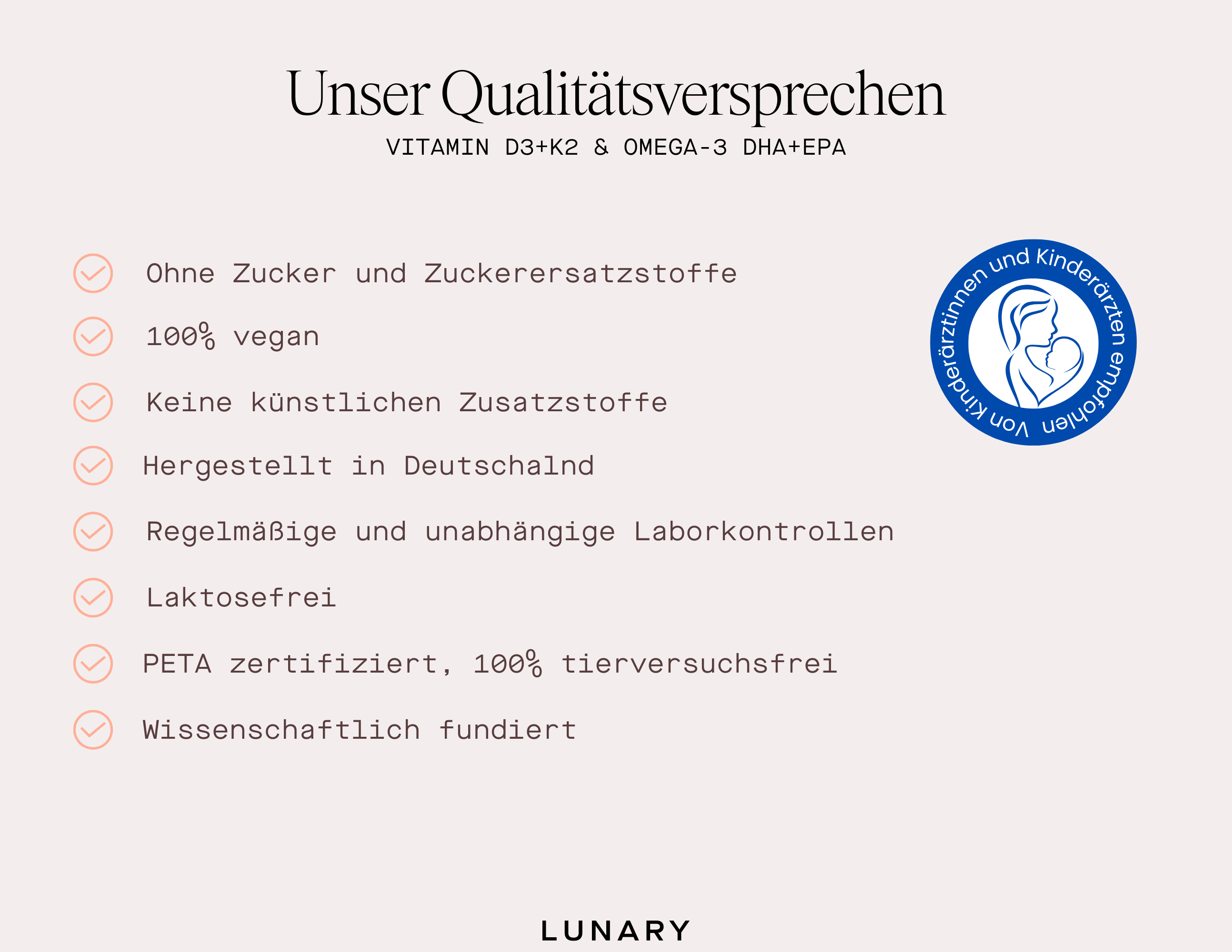 Lunary Kids Vitamin D3 + K2 + Omega +3