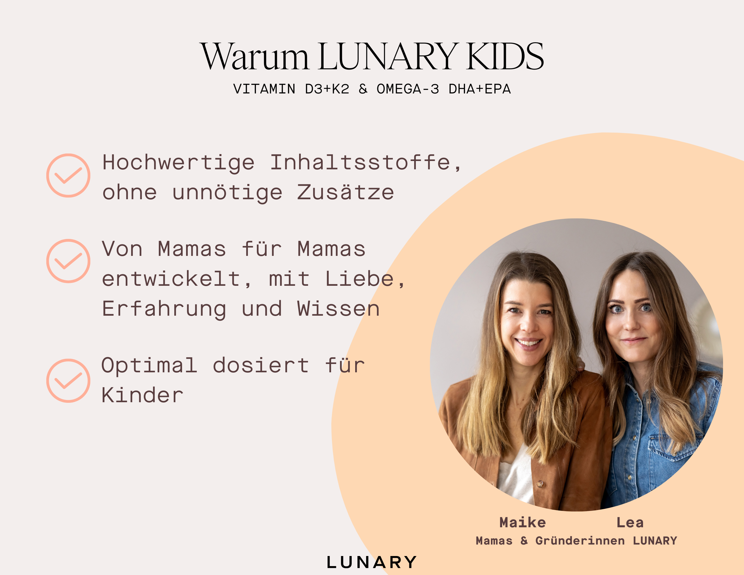 Lunary Kids Vitamin D3 + K2 + Omega +3