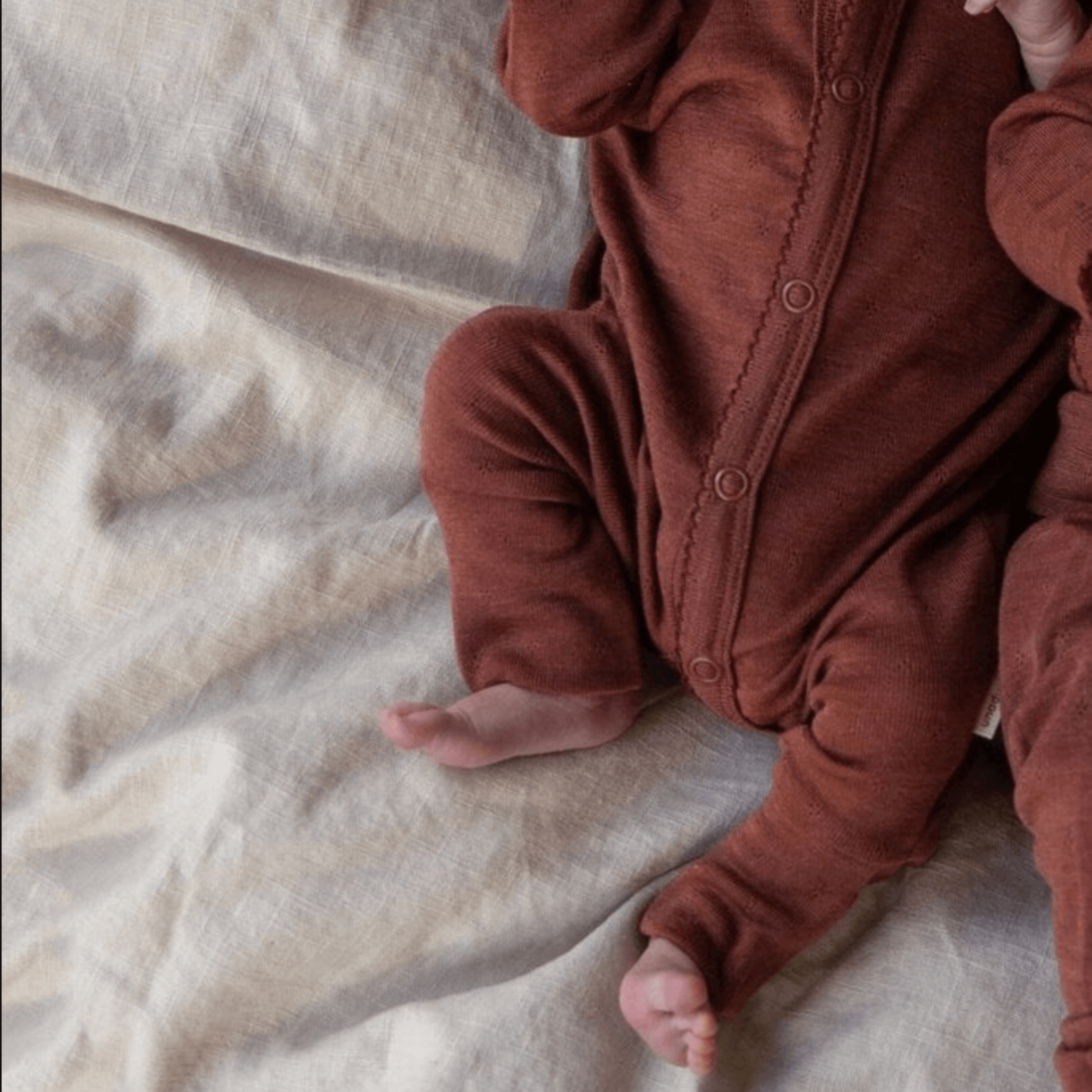 Produktfoto Schlafanzug Wolle & Seide Ajour henna-dune