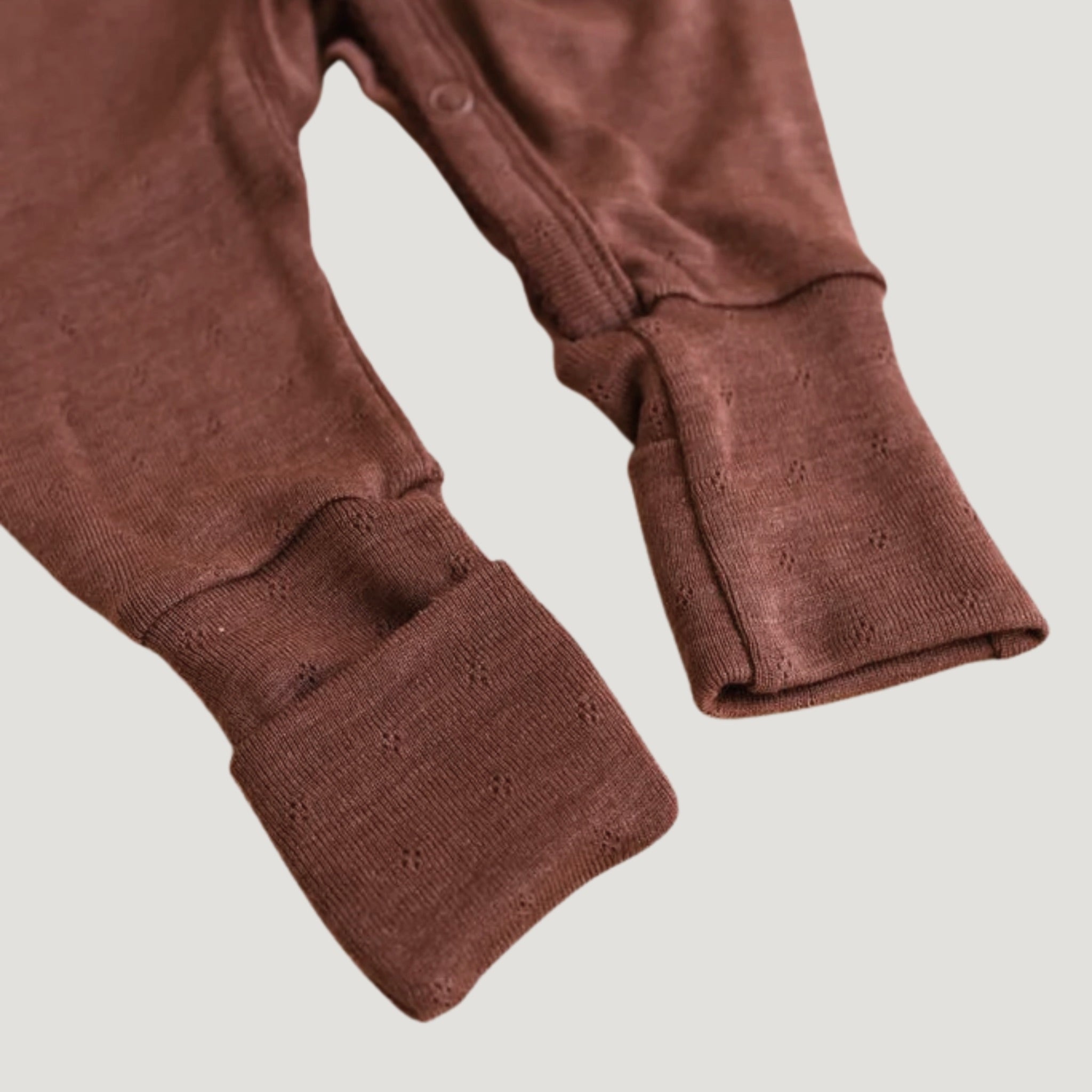 Produktfoto Schlafanzug Wolle & Seide Ajour henna-dune Beine