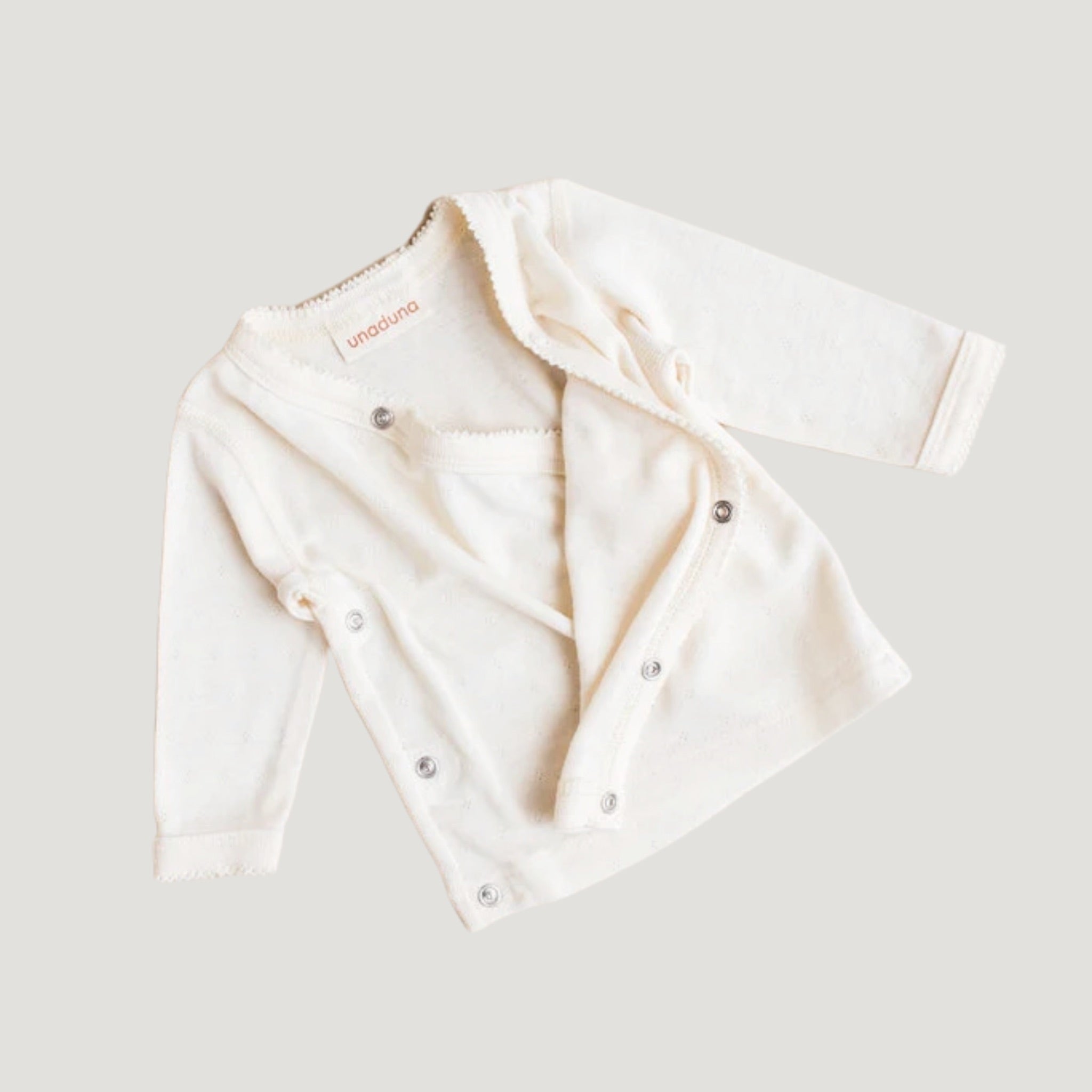 Produktfoto Wickel Cardigan Wolle & Seide munkki Knopfleiste